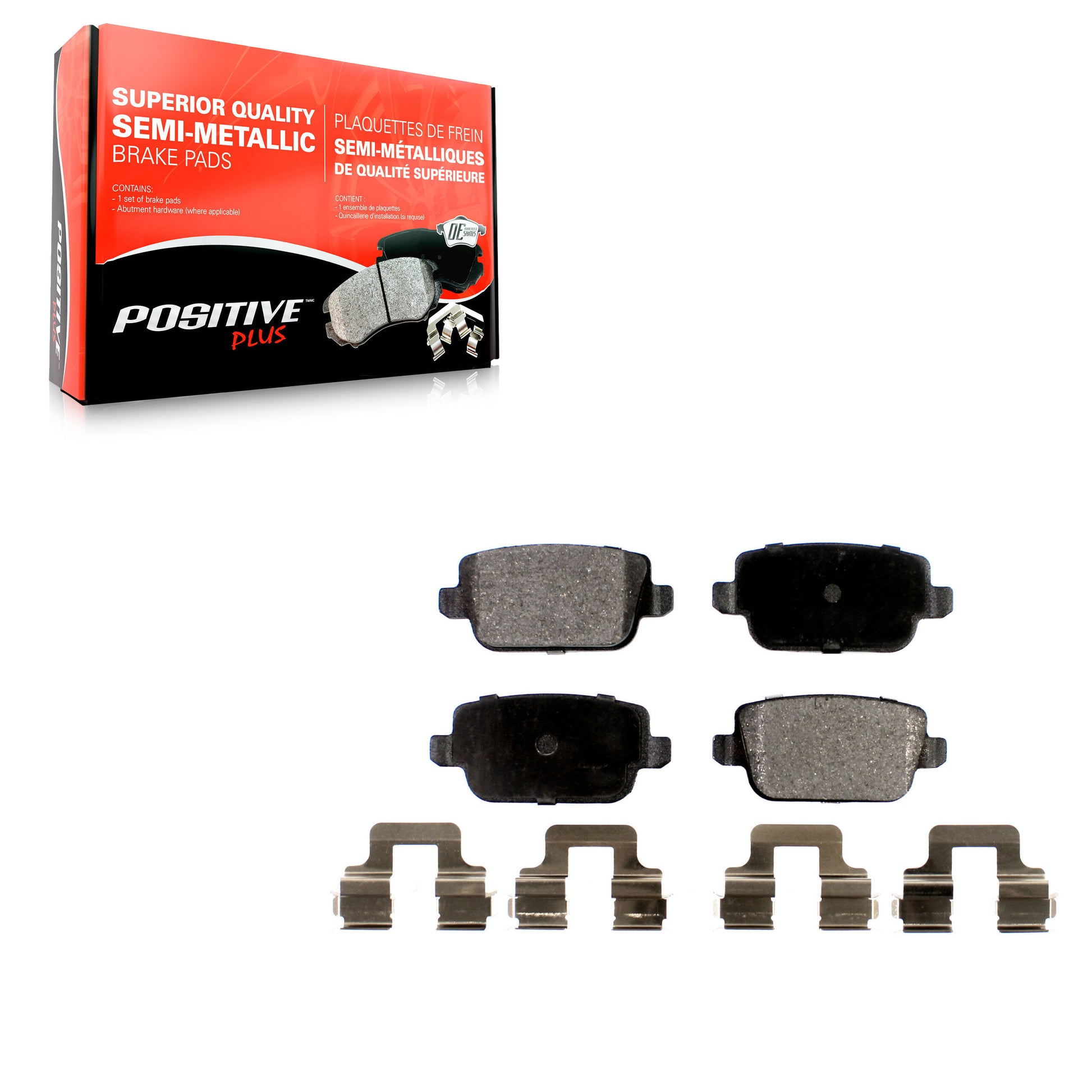 Positive Plus PPF-D1314 Disc Brake Pad for 2007-2011 Land Rover LR2, Volvo S80 - Rear
