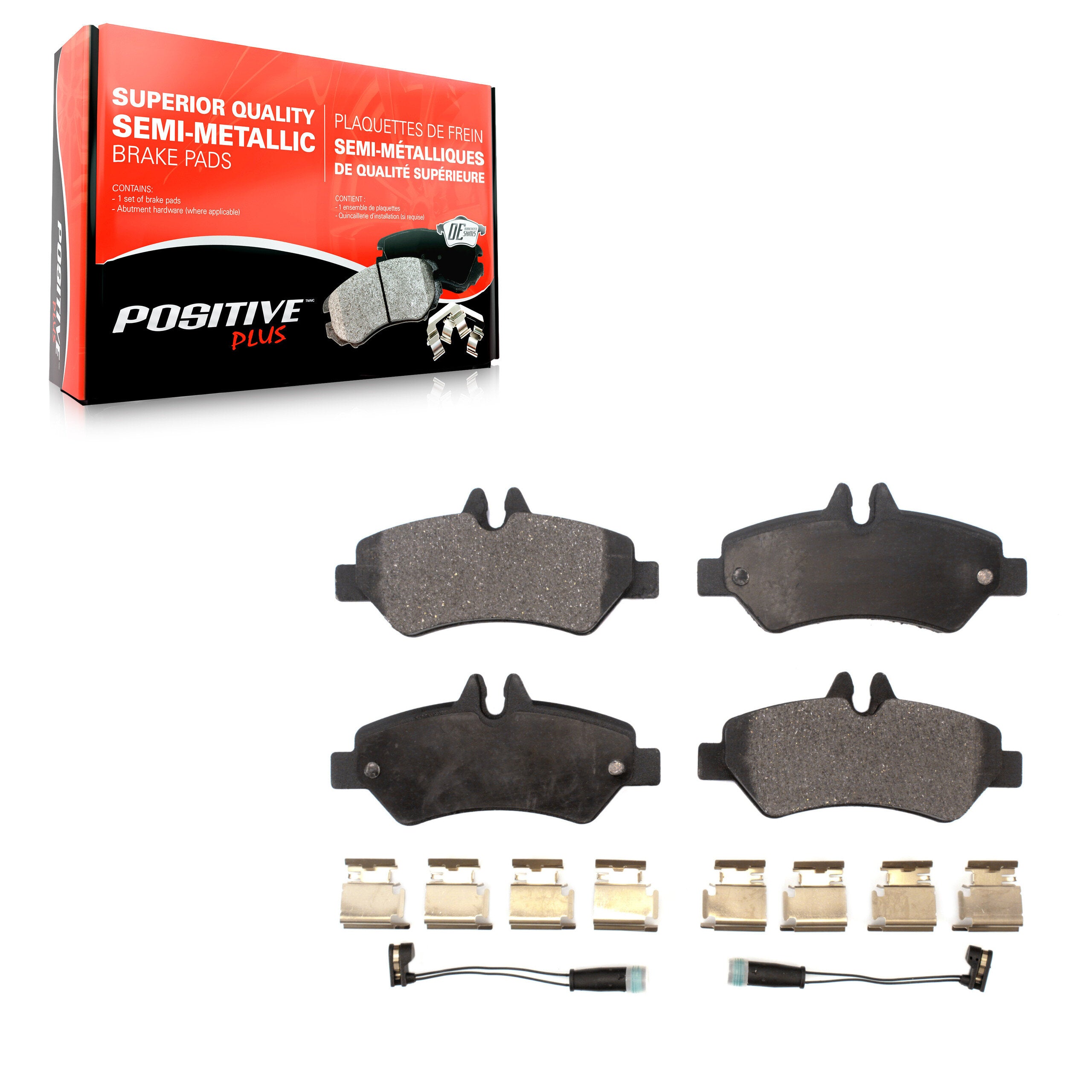 Positive Plus PPF-D1317A Disc Brake Pad for 2007-2018 Freightliner Sprinter 3500, Mercedes-Benz Sprinter 2500, Mercedes-Benz Sprinter 3500 - Rear