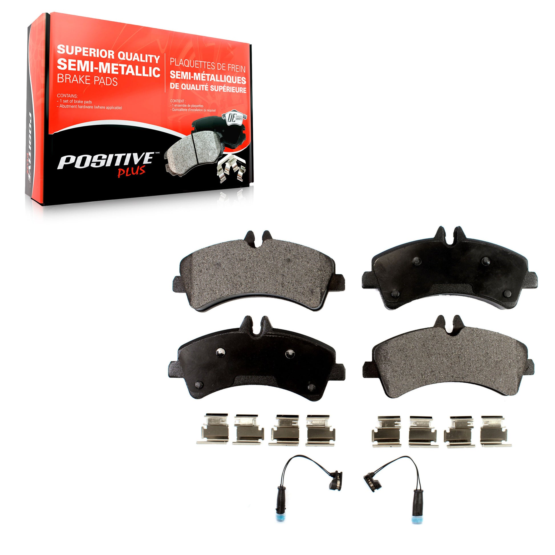 Positive Plus PPF-D1318A Disc Brake Pad for 2007-2018 Freightliner Sprinter 3500XD, Mercedes-Benz Sprinter 3500XD, Mercedes-Benz Sprinter 3500 - Rear
