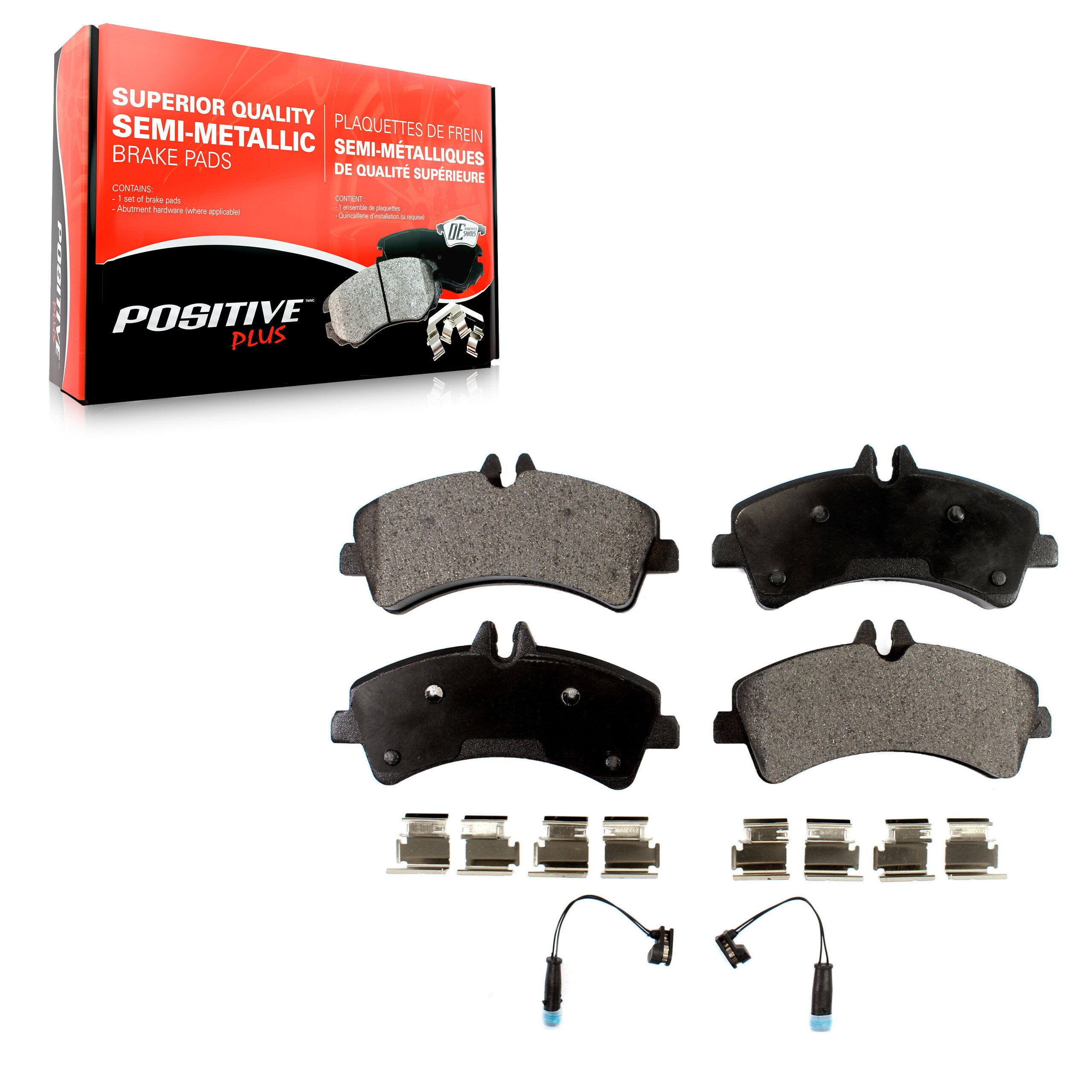 Positive Plus PPF-D1318A Disc Brake Pad for 2007-2018 Freightliner Sprinter 3500XD, Mercedes-Benz Sprinter 3500XD, Mercedes-Benz Sprinter 3500 - Rear