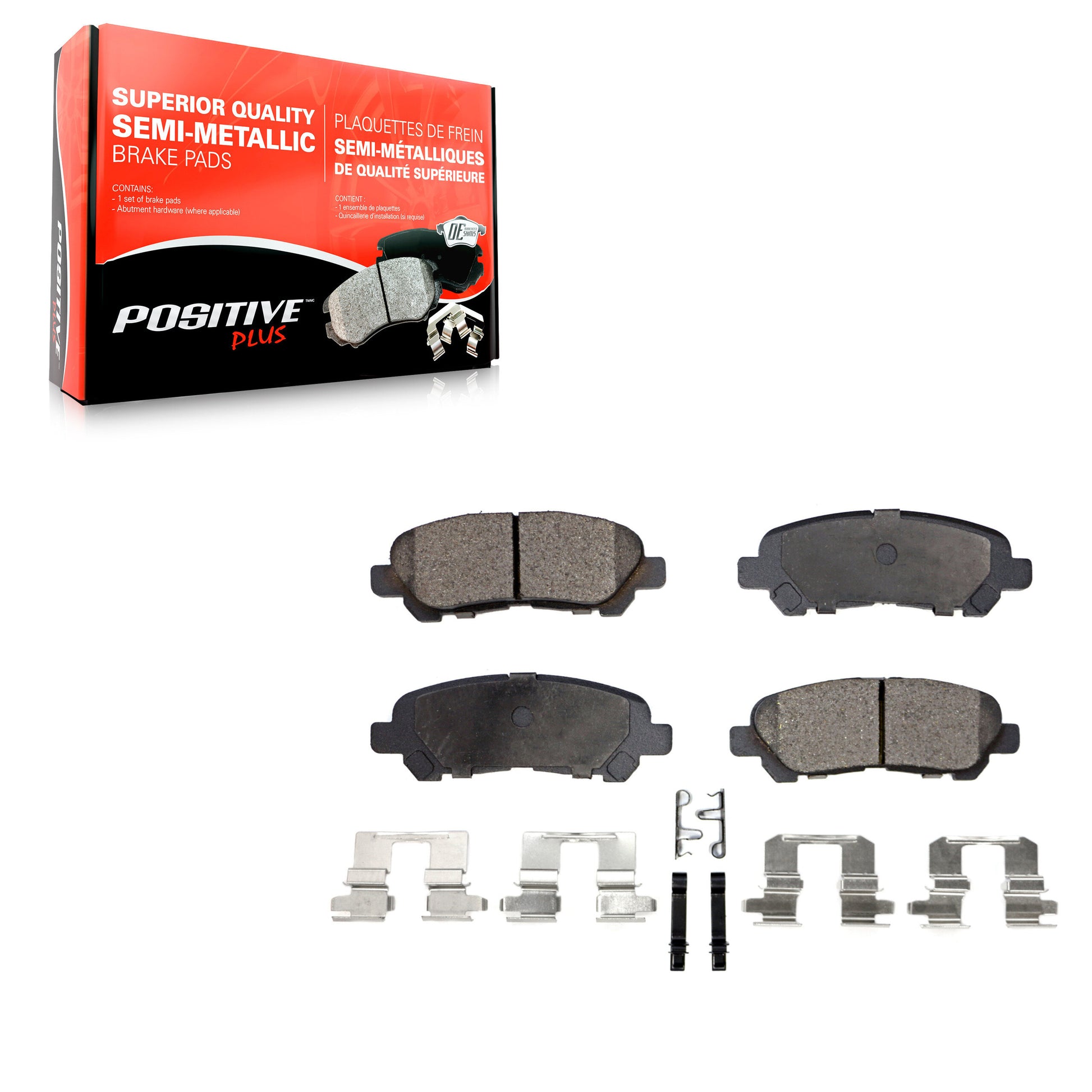 Positive Plus PPF-D1325 Disc Brake Pad for 2008-2014 Toyota Highlander - Rear
