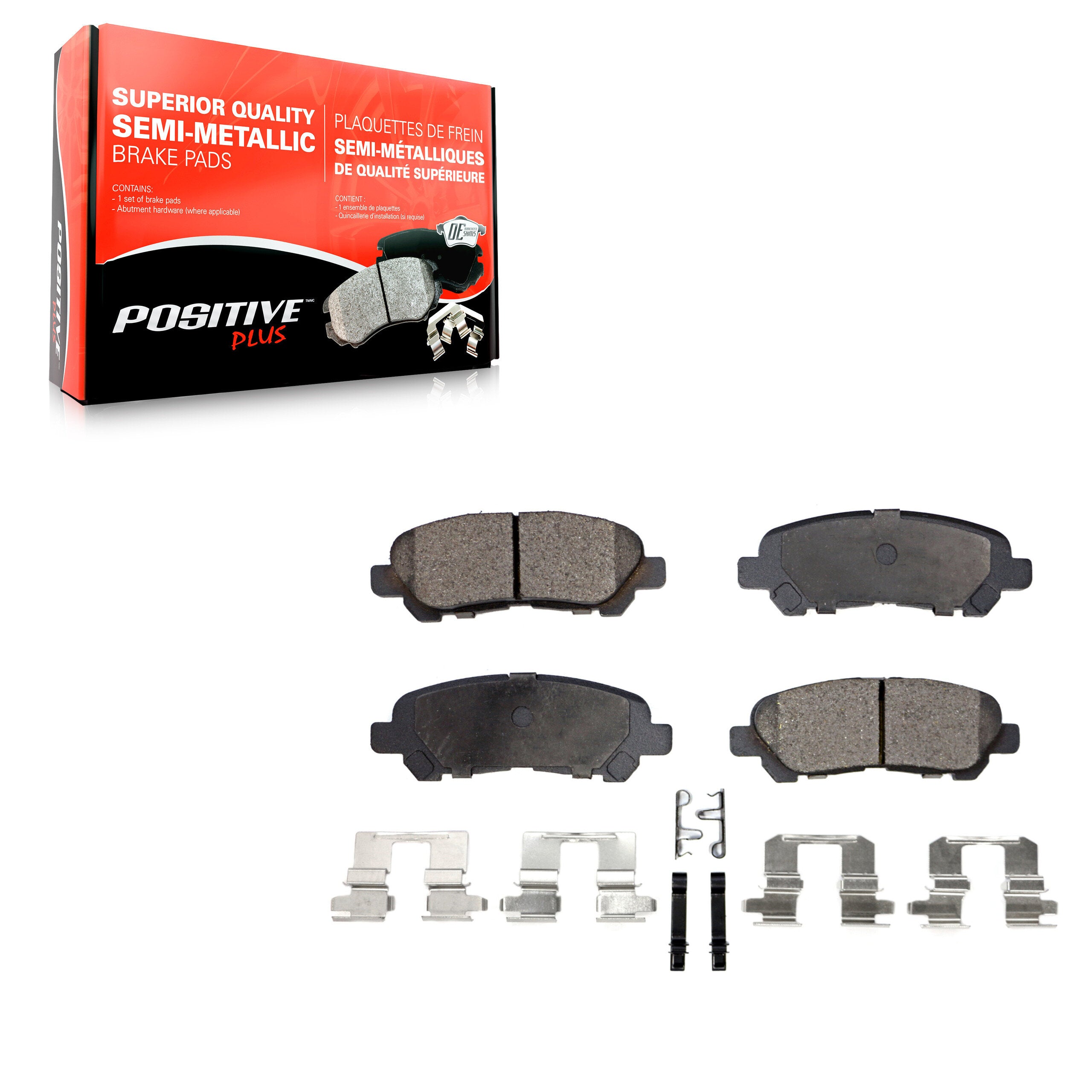 Positive Plus PPF-D1325 Disc Brake Pad for 2008-2014 Toyota Highlander - Rear