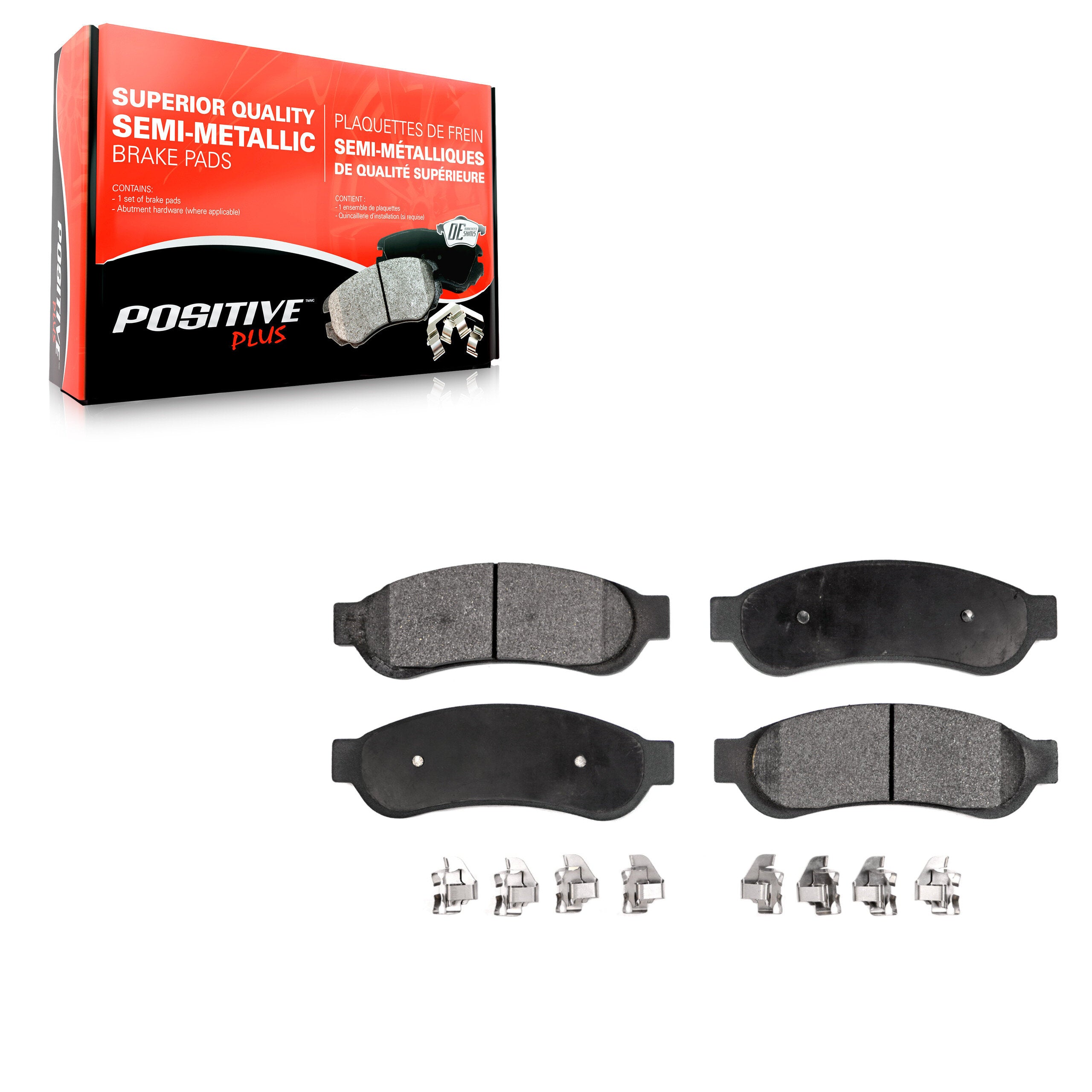 Positive Plus PPF-D1334 Disc Brake Pad for 2008-2013 Ford F-250 Super Duty, Ford F-450 Super Duty, Ford F-350 Super Duty - Rear