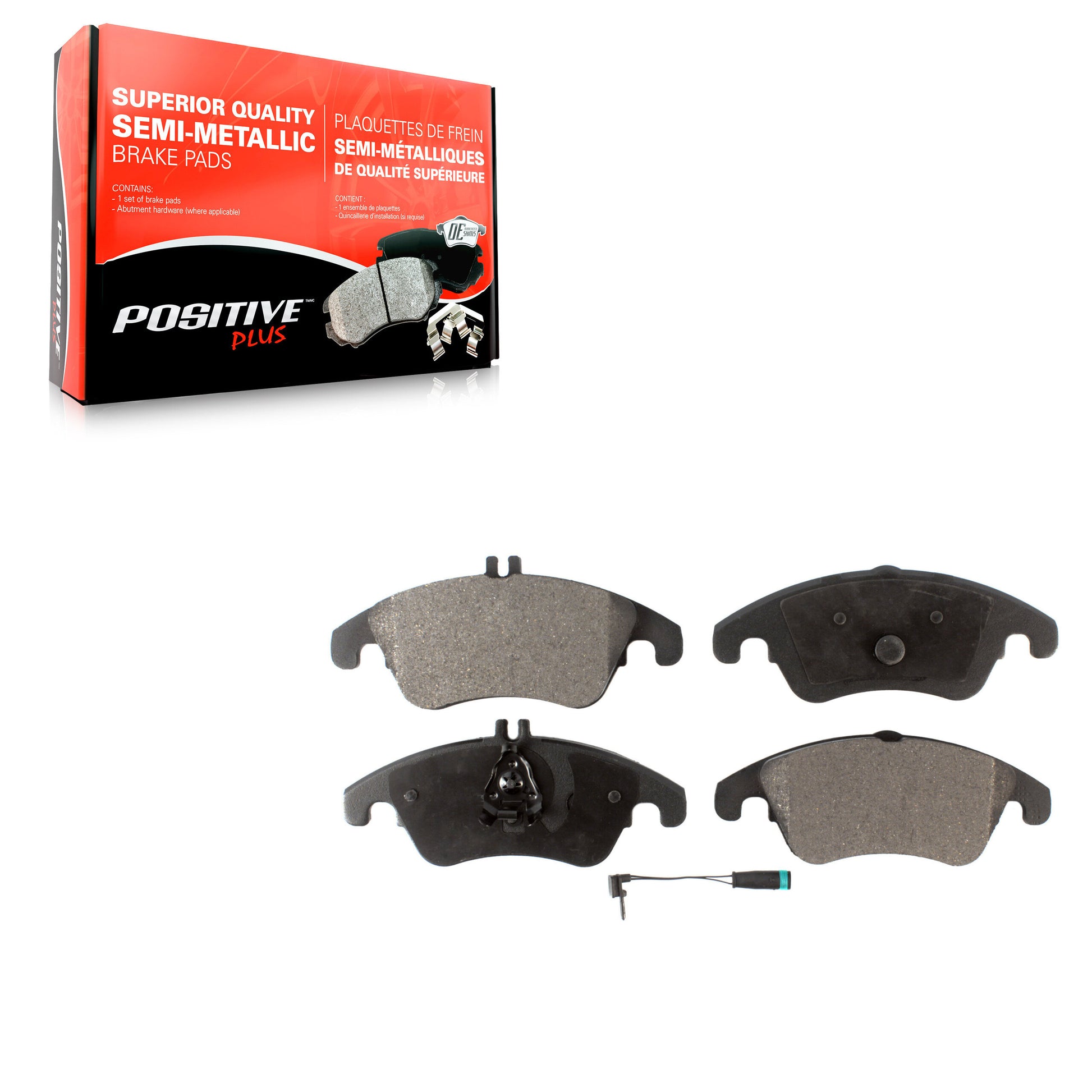 Positive Plus PPF-D1342 Disc Brake Pad for 2008-2020 Mercedes-Benz SLC300, Mercedes-Benz E400, Mercedes-Benz SLK300 - Front