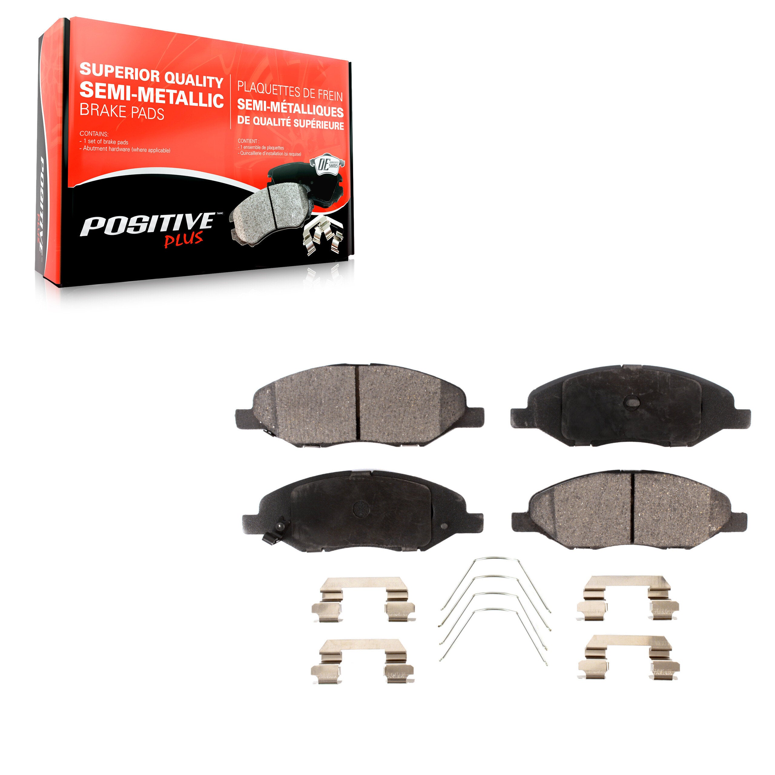 Positive Plus PPF-D1345 Disc Brake Pad for 2008-2011 Nissan Versa - Front