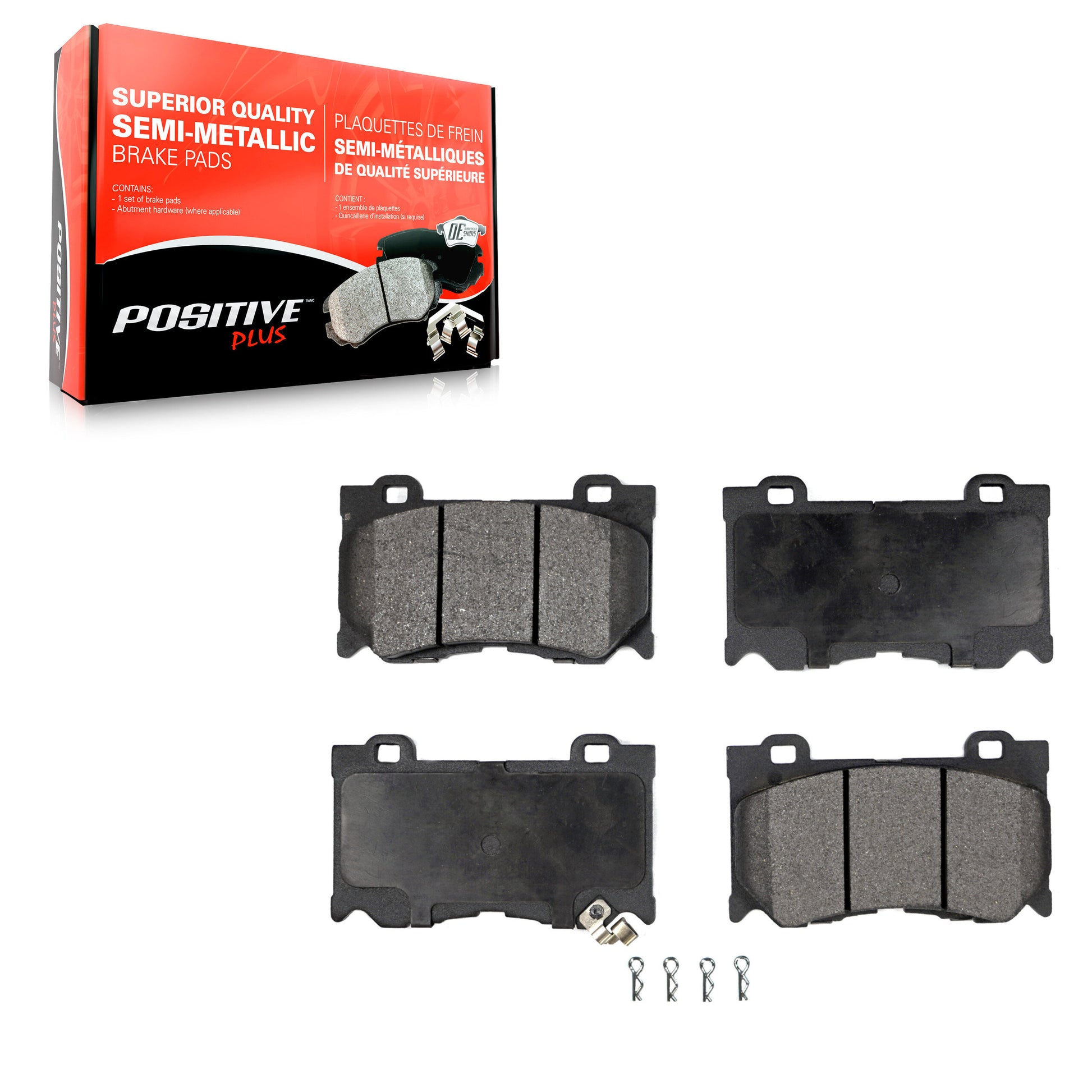 Positive Plus PPF-D1346 Disc Brake Pad for 2008-2024 Nissan Z, INFINITI Q60, INFINITI Q70L - Front