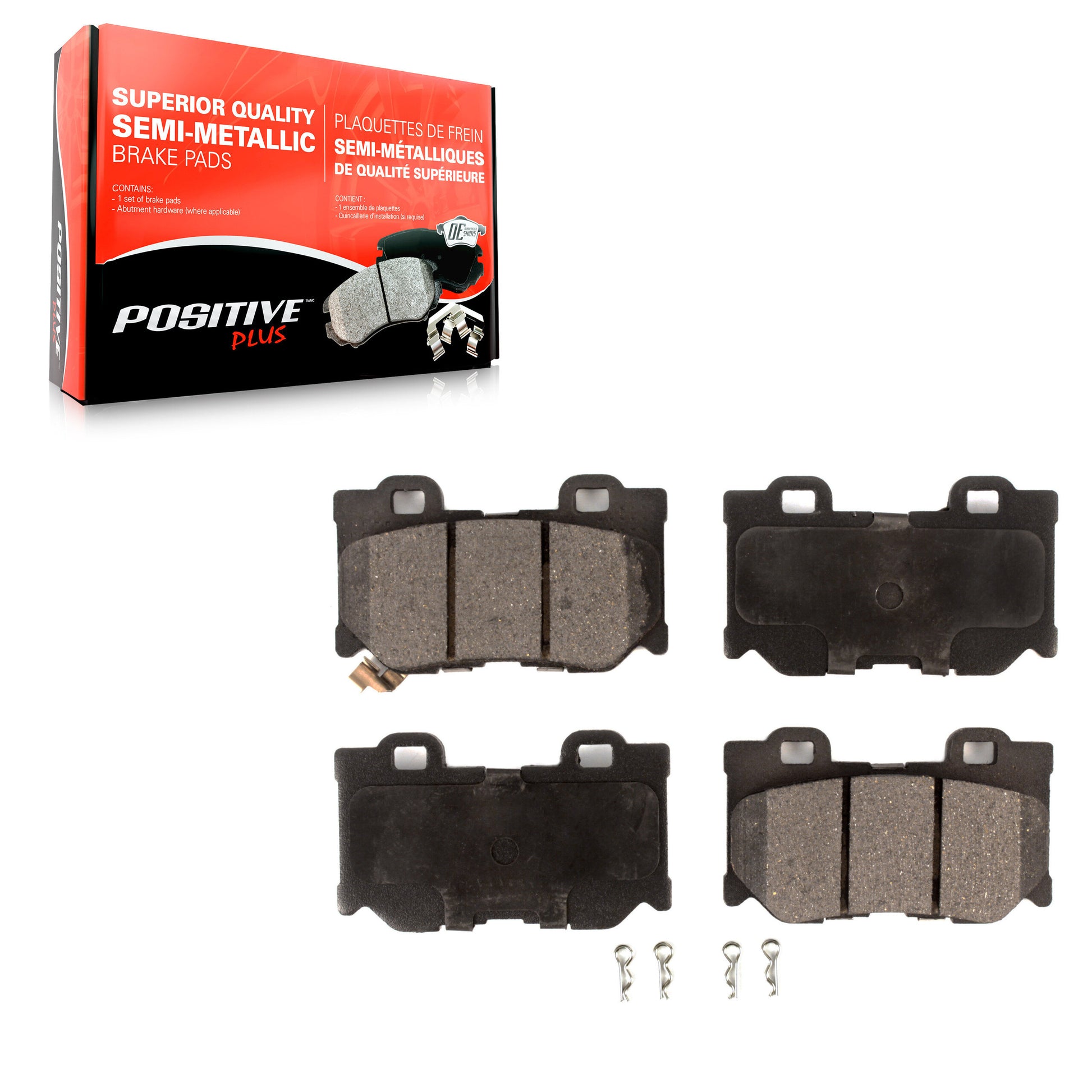 Positive Plus PPF-D1347 Disc Brake Pad for 2008-2024 Nissan Z, INFINITI Q60, INFINITI Q70L - Rear