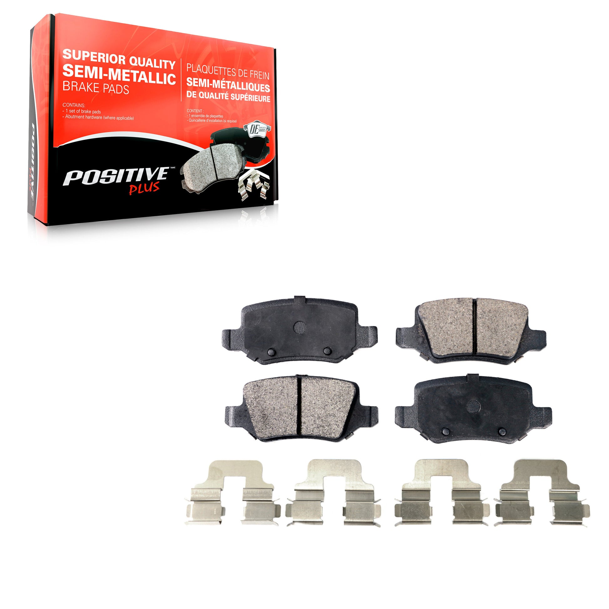 Positive Plus PPF-D1358 Disc Brake Pad for 2006-2011 Mercedes-Benz B200 - Rear