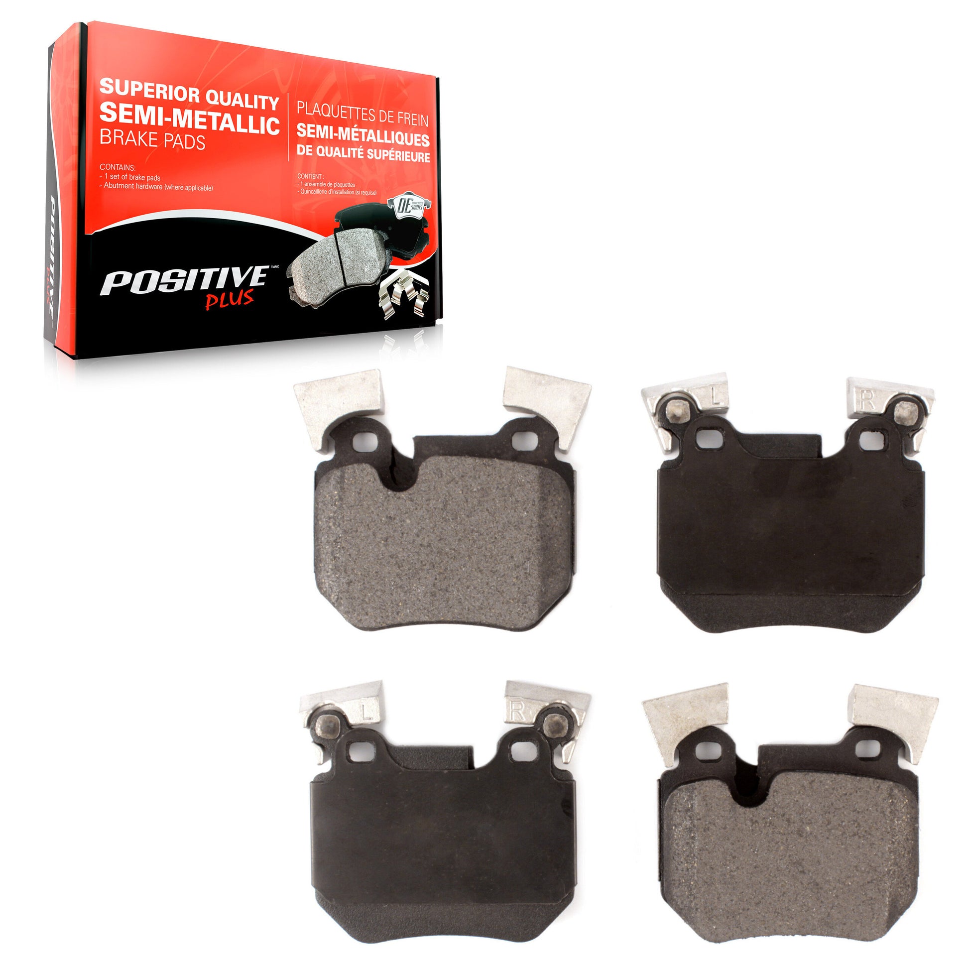 Positive Plus PPF-D1372 Disc Brake Pad for 2008-2013 BMW 135is, BMW 135i - Rear