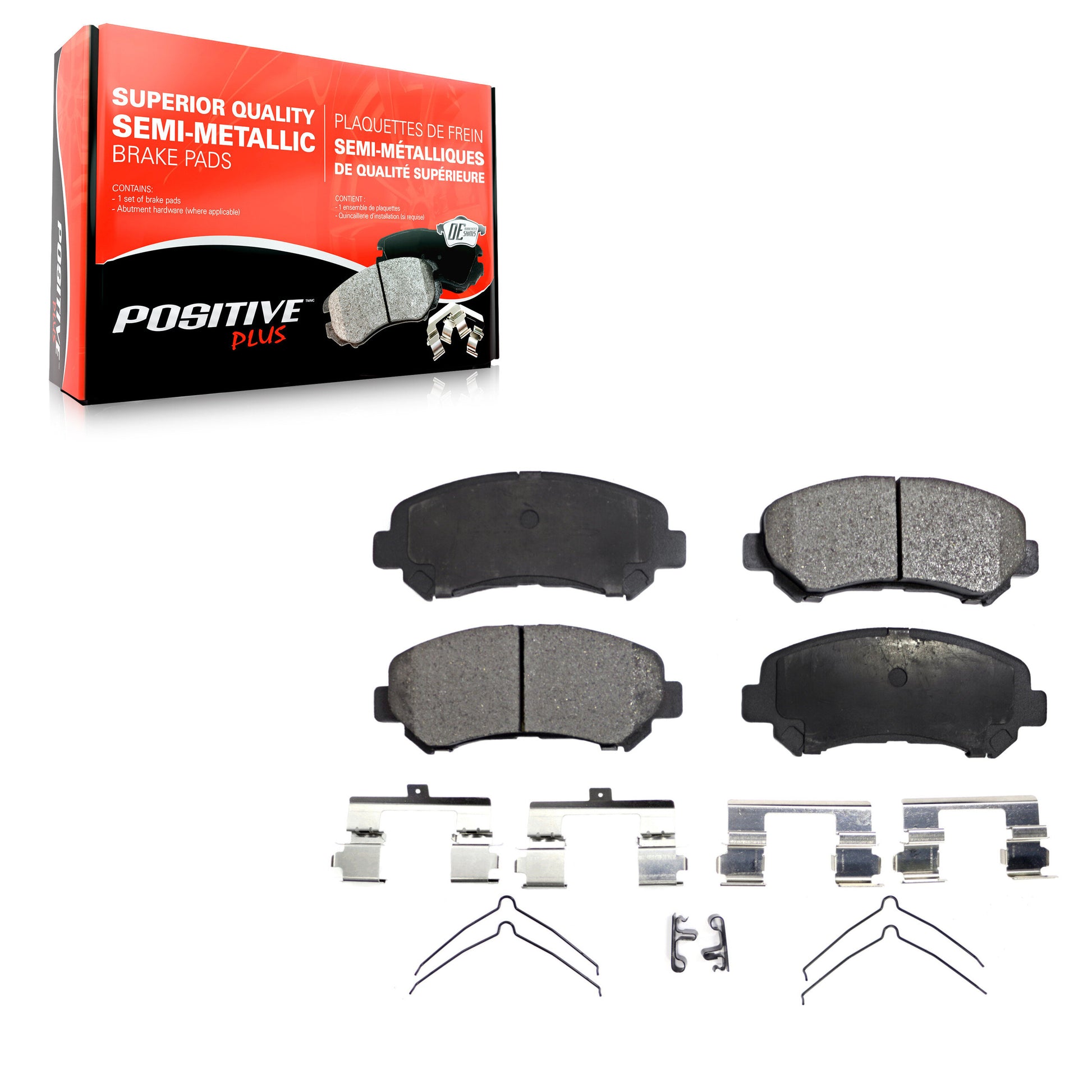 Positive Plus PPF-D1374 Disc Brake Pad for 2007-2022 Nissan Juke, Nissan Rogue Select, Suzuki Kizashi - Front