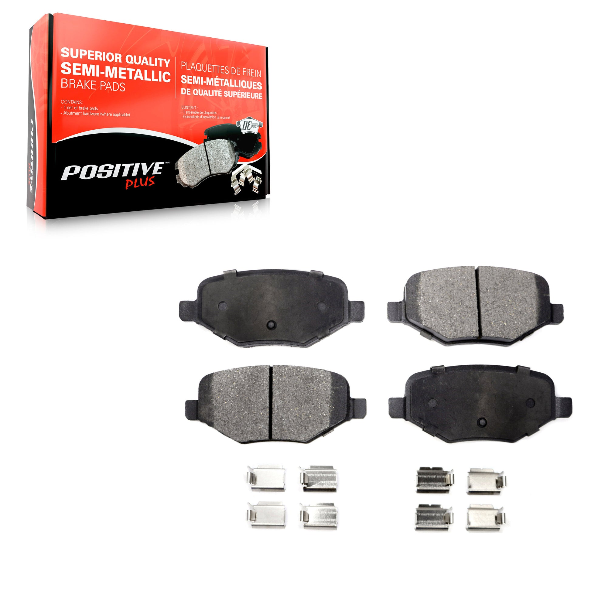 Positive Plus PPF-D1377 Disc Brake Pad for 2009-2019 Ford Taurus, Lincoln MKT, Ford Explorer - Rear