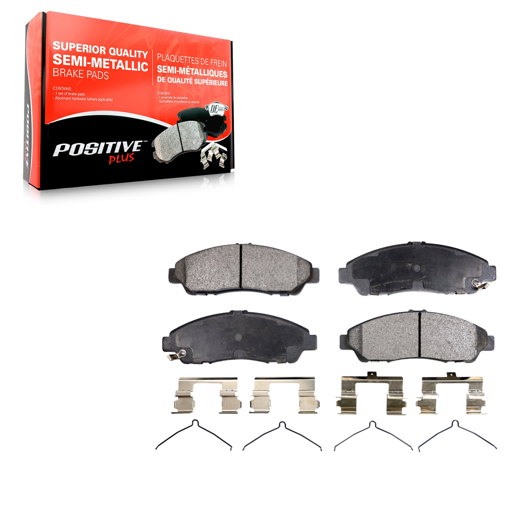 Positive Plus PPF-D1378 Disc Brake Pad for 2007-2020 Acura RLX, Acura ZDX, Honda Pilot - Front