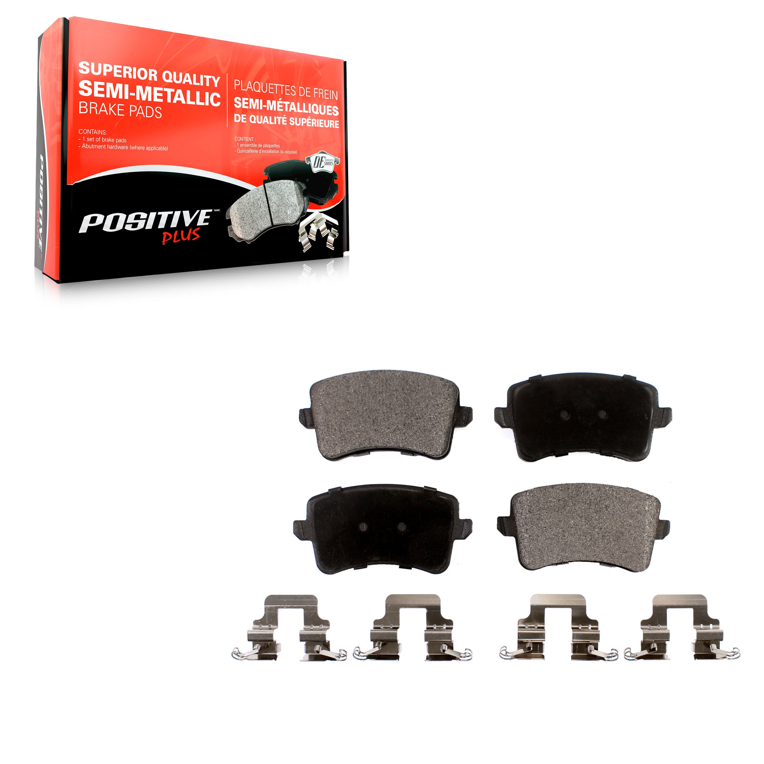 Positive Plus PPF-D1386 Disc Brake Pad for 2008-2017 Audi Q5, Audi A4 allroad, Audi SQ5 - Rear