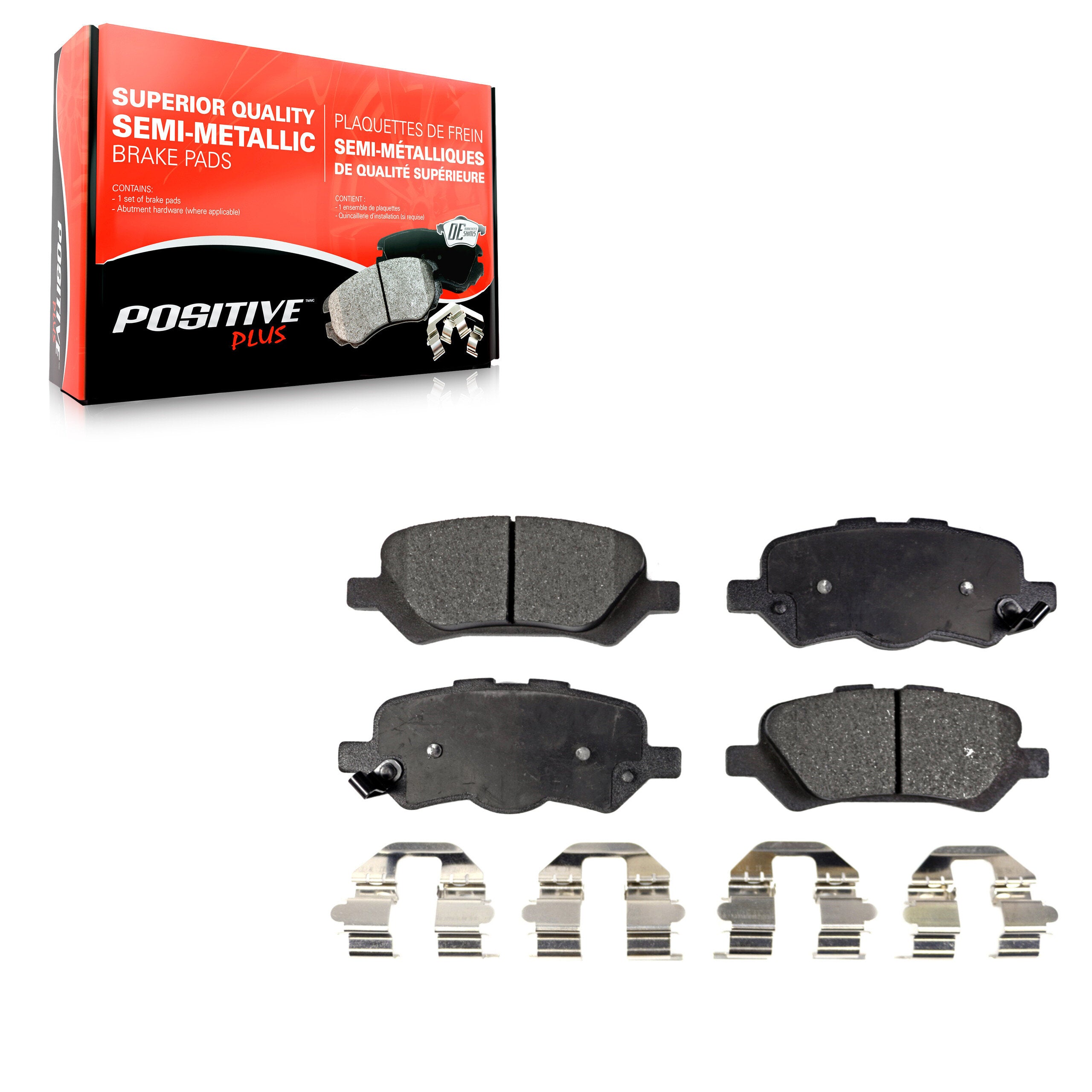 Positive Plus PPF-D1402 Disc Brake Pad for 2009-2016 Toyota Venza - Rear