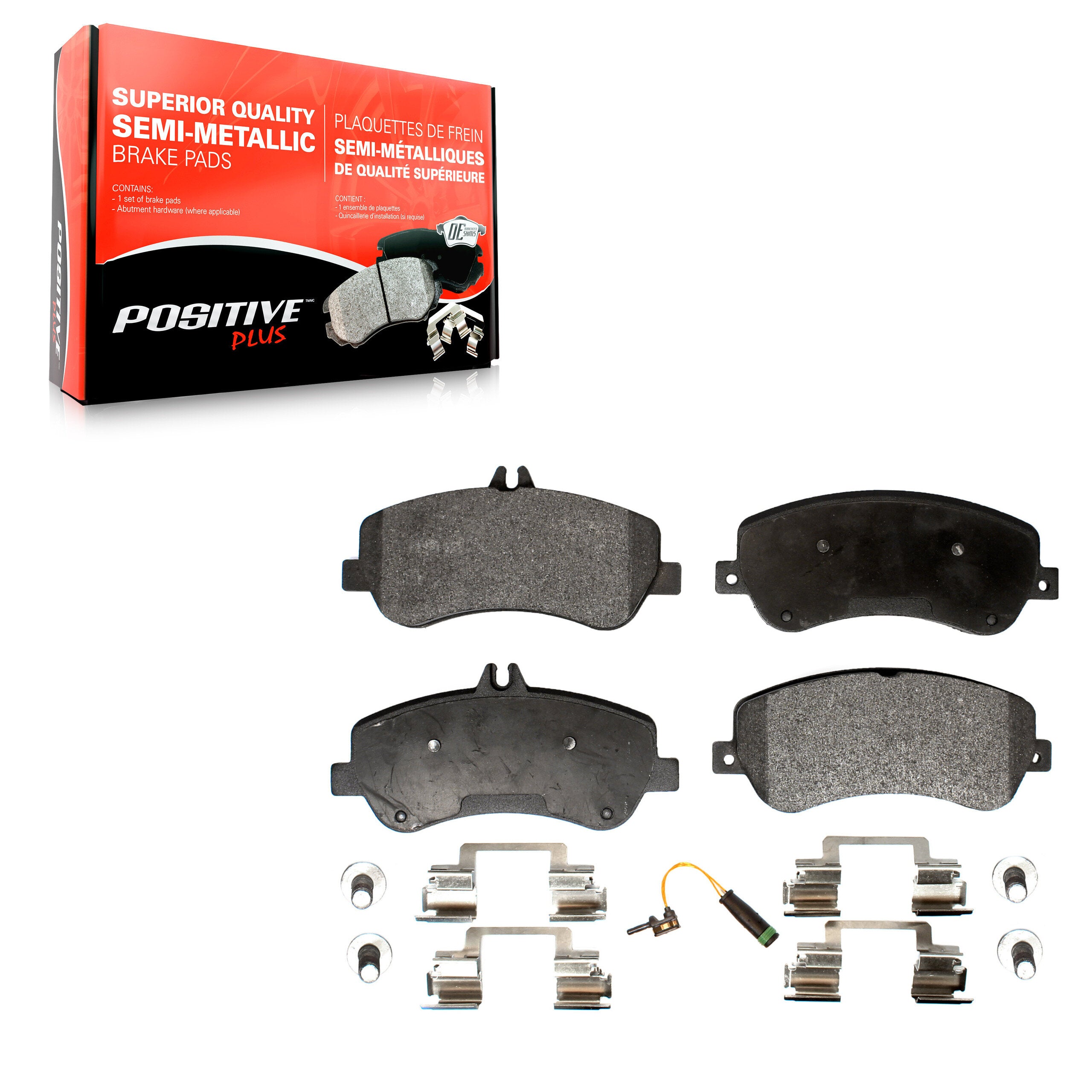 Positive Plus PPF-D1406A Disc Brake Pad for 2010-2015 Mercedes-Benz GLK250, Mercedes-Benz GLK350 - Front