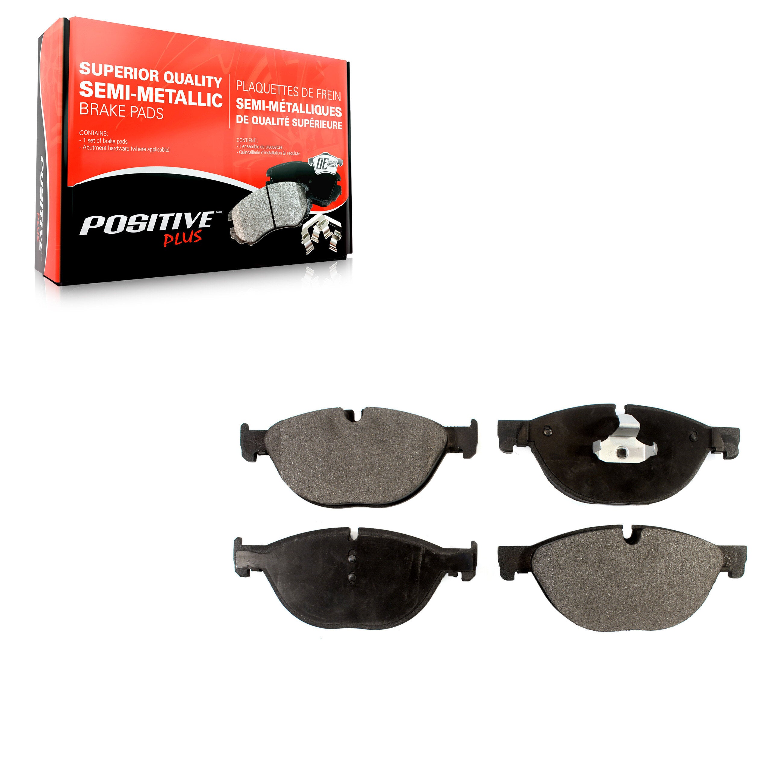 Positive Plus PPF-D1409 Disc Brake Pad for 2009-2019 BMW 740Ld xDrive, BMW 650i Gran Coupe, BMW 650i xDrive Gran Coupe - Front