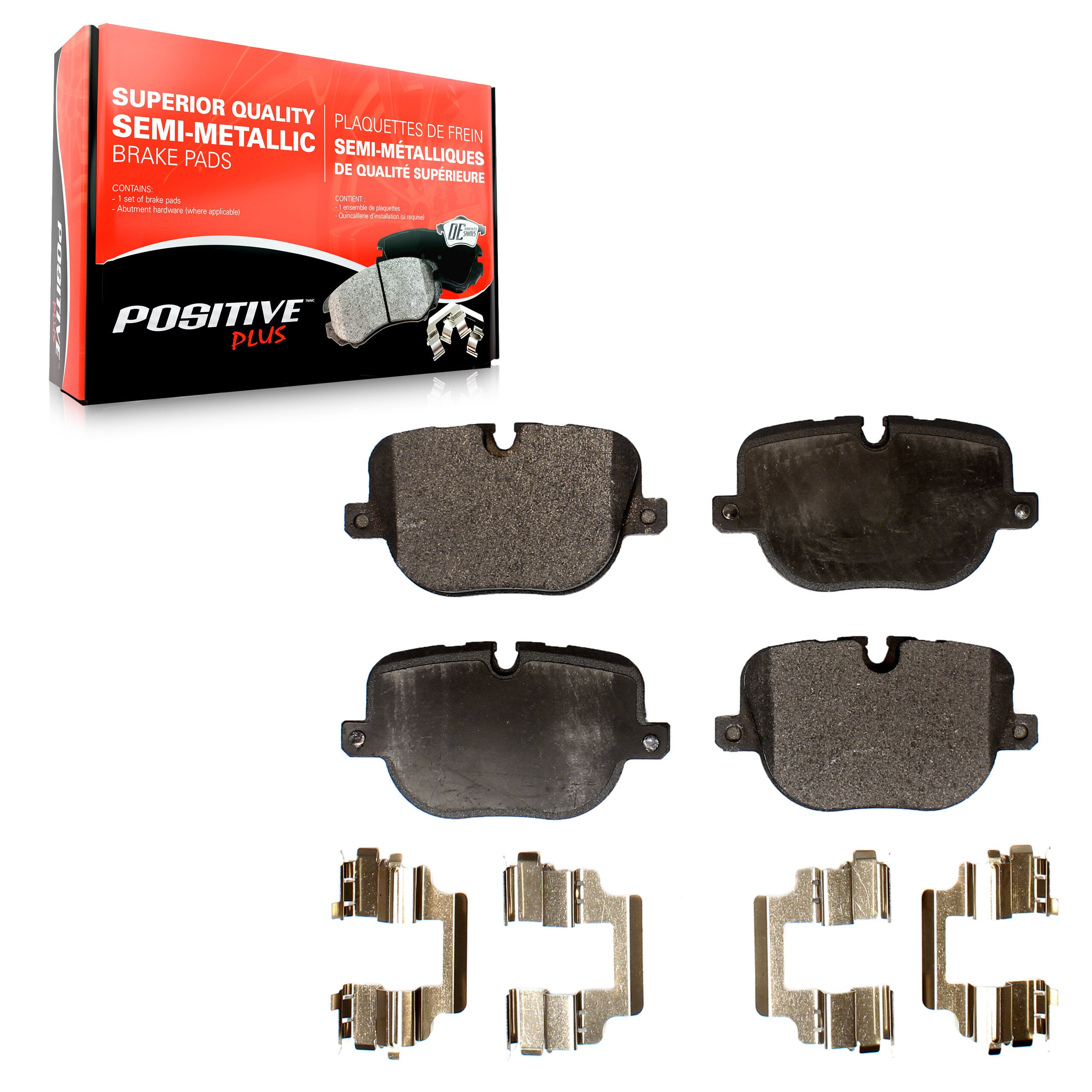 Positive Plus PPF-D1427 Disc Brake Pad for 2010-2013 Land Rover Range Rover, Land Rover Range Rover Sport - Rear