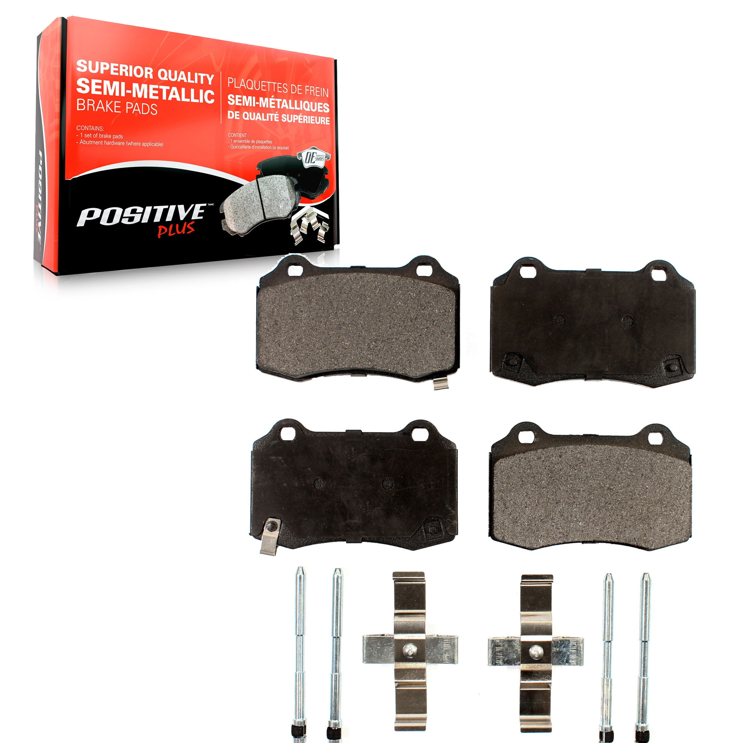 Positive Plus PPF-D1428 Disc Brake Pad for 2010-2016 Hyundai Genesis Coupe, Tesla S - Rear