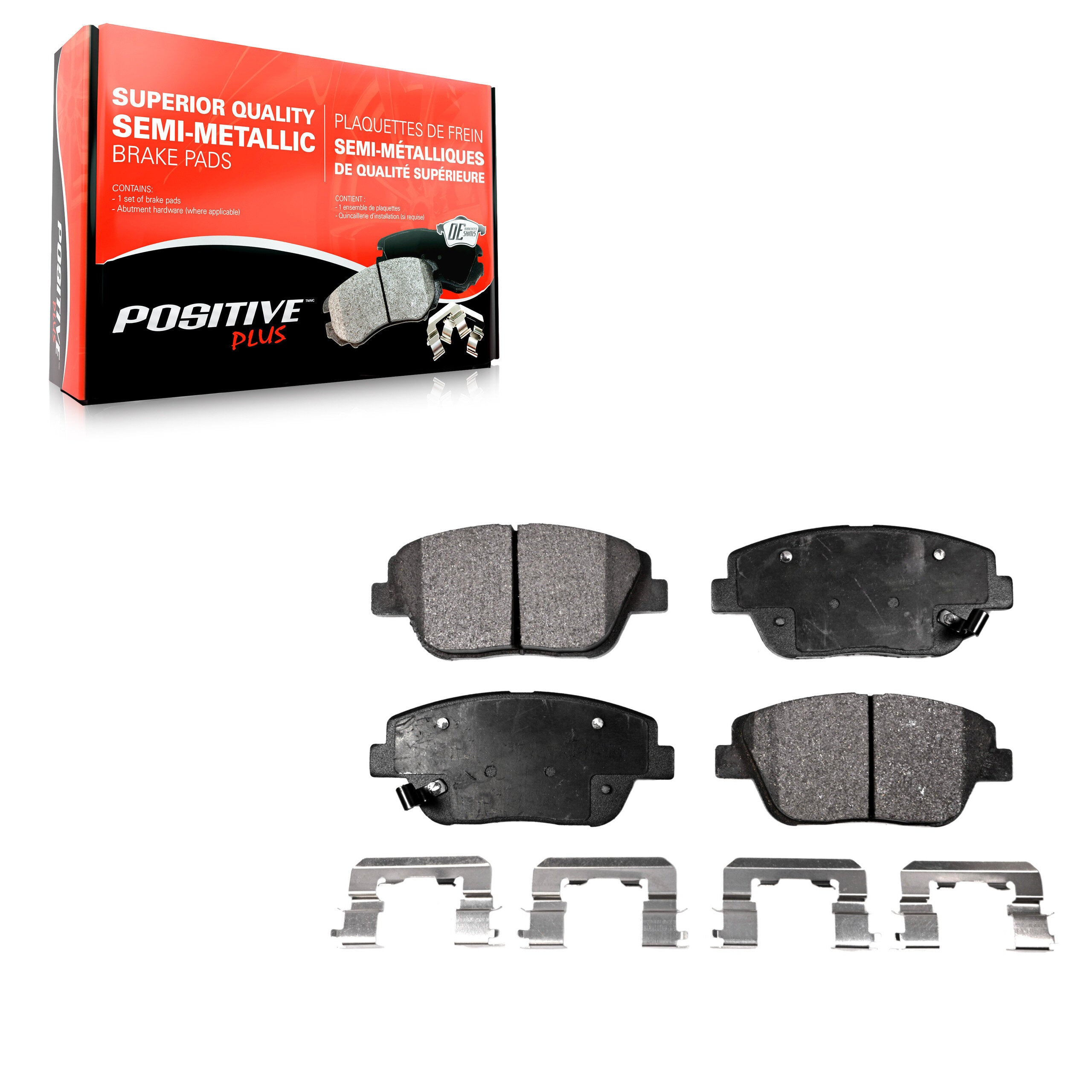 Positive Plus PPF-D1444 Disc Brake Pad for 2011-2016 Kia Optima, Hyundai Sonata - Front