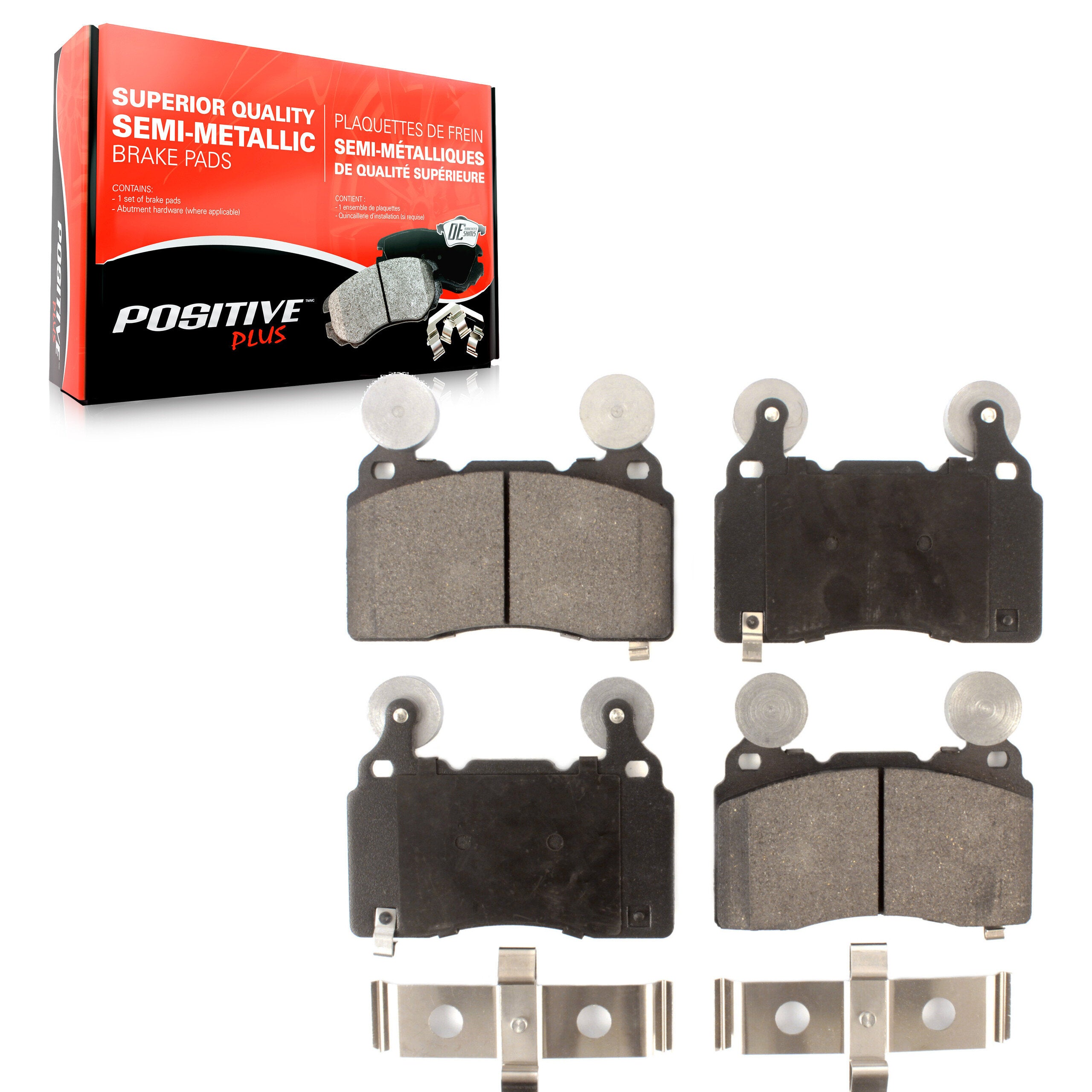 Positive Plus PPF-D1474 Disc Brake Pad for 2010-2022 Chevrolet Camaro, Cadillac CT6, Cadillac CTS - Front