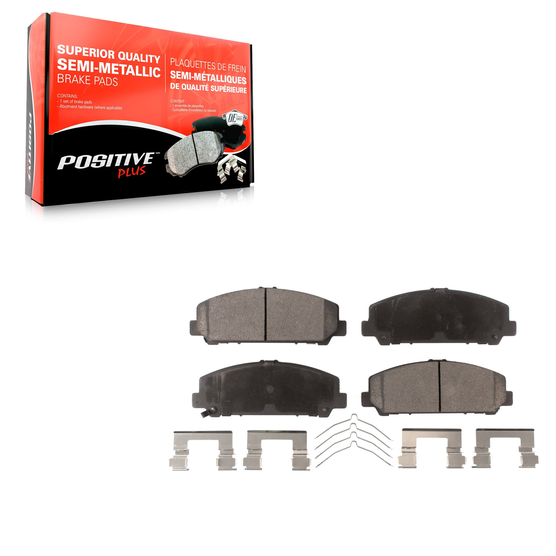 Positive Plus PPF-D1509 Disc Brake Pad for 2006-2024 Nissan Armada, Nissan TITAN, INFINITI QX80 - Front