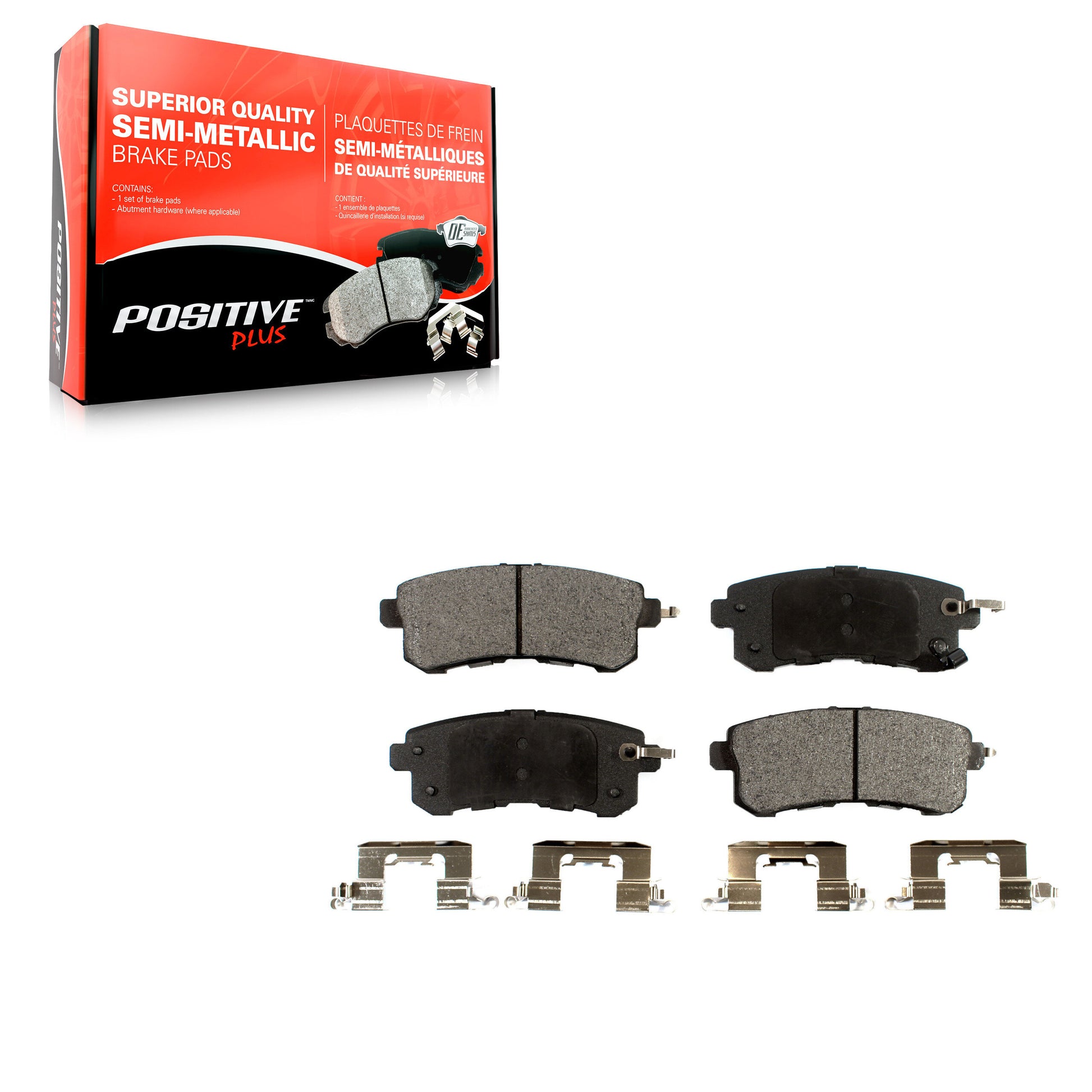 Positive Plus PPF-D1510 Disc Brake Pad for 2011-2024 Nissan Armada, INFINITI QX80, INFINITI QX56 - Rear