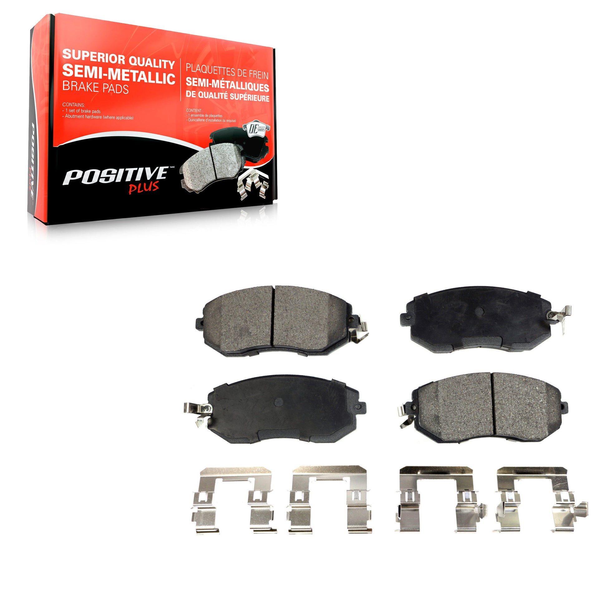 Positive Plus PPF-D1539 Disc Brake Pad for 2010-2023 Subaru BRZ, Toyota GR86, Toyota 86 - Front