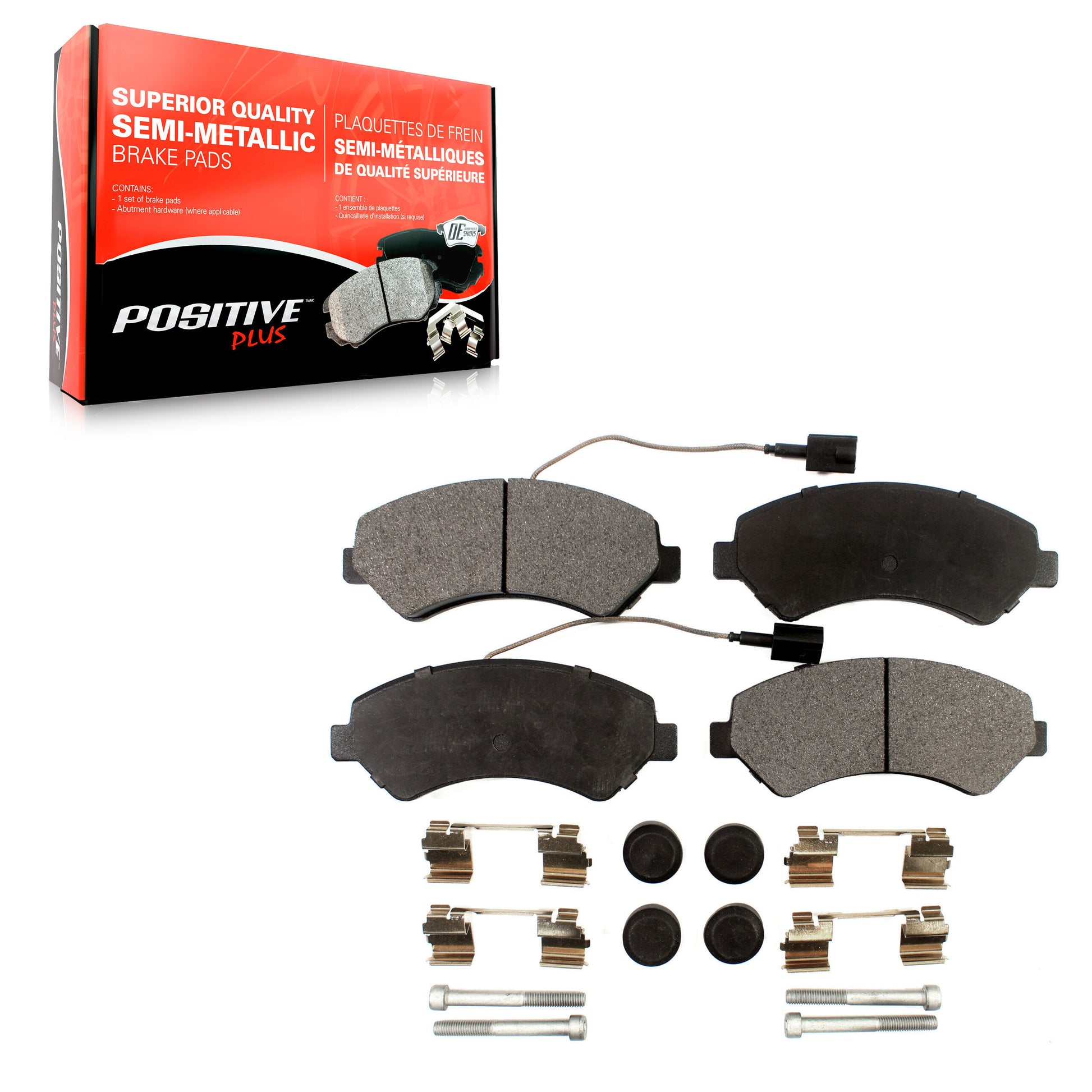 Positive Plus PPF-D1540 Disc Brake Pad for 2014-2022 Ram ProMaster 1500, Ram ProMaster 2500, Ram ProMaster 3500 - Front