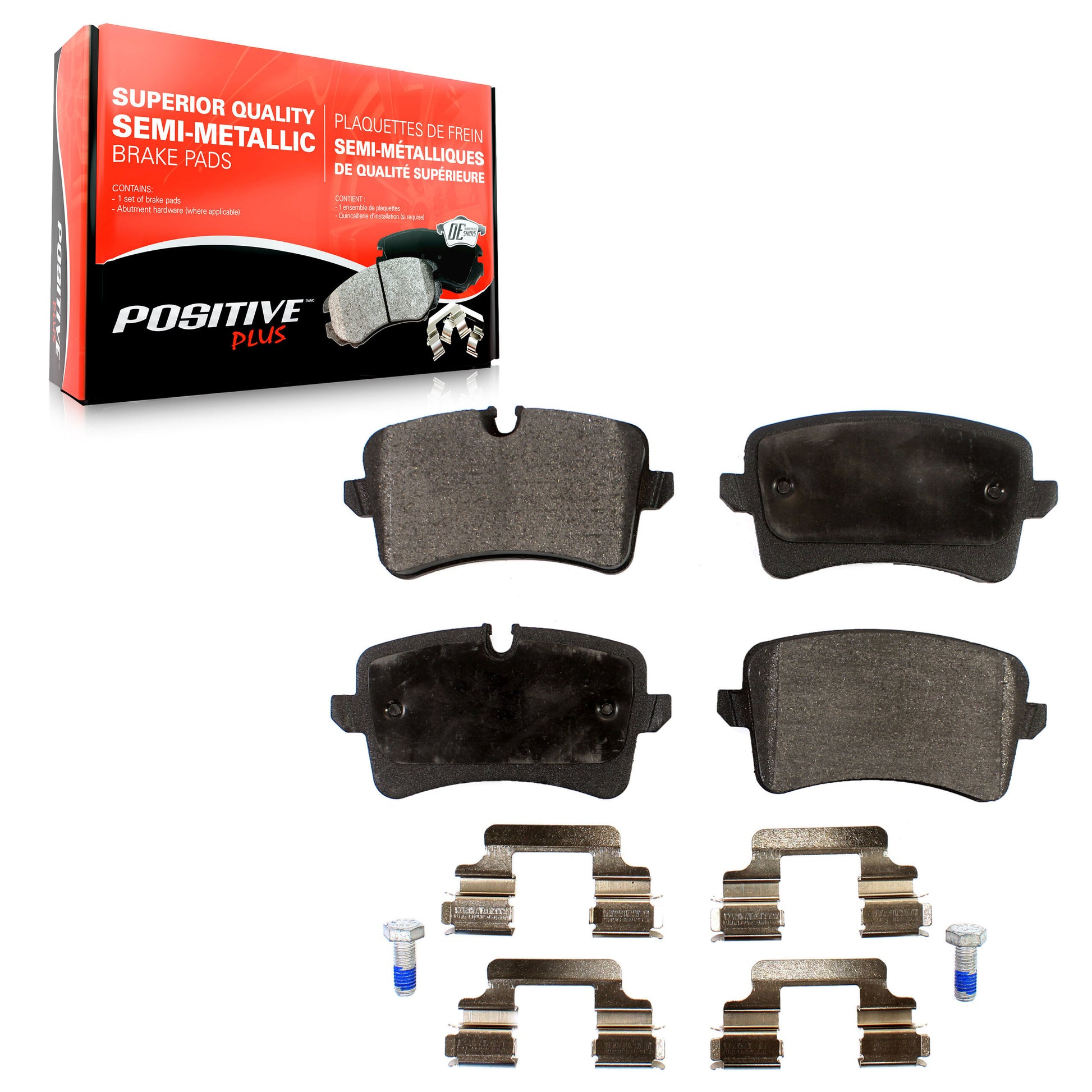 Positive Plus PPF-D1547 Disc Brake Pad for 2011-2018 Audi A8 Quattro, Audi RS7, Audi A7 Quattro - Rear