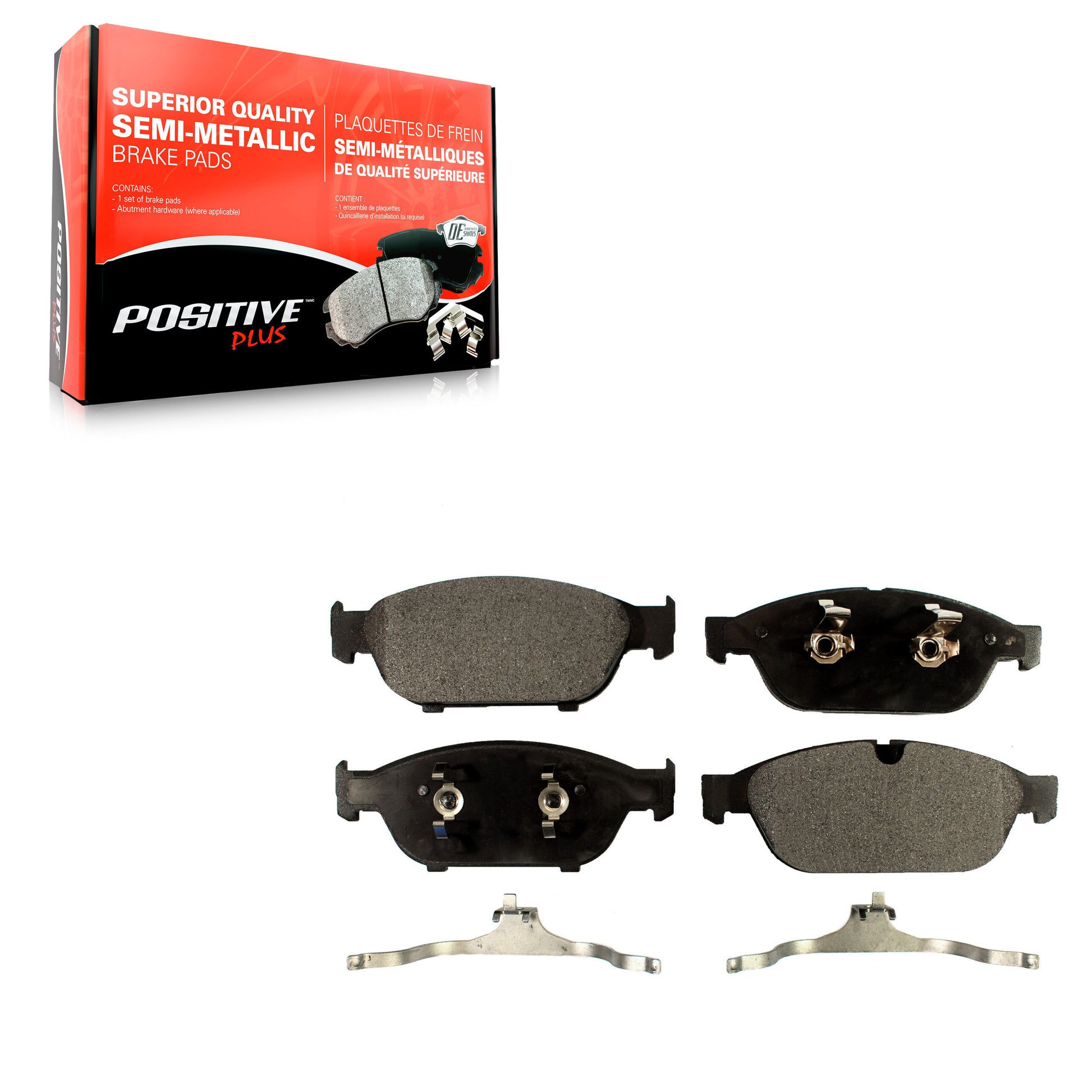 Positive Plus PPF-D1549 Disc Brake Pad for 2011-2018 Audi A6, Audi A8 Quattro, Audi A6 Quattro - Front