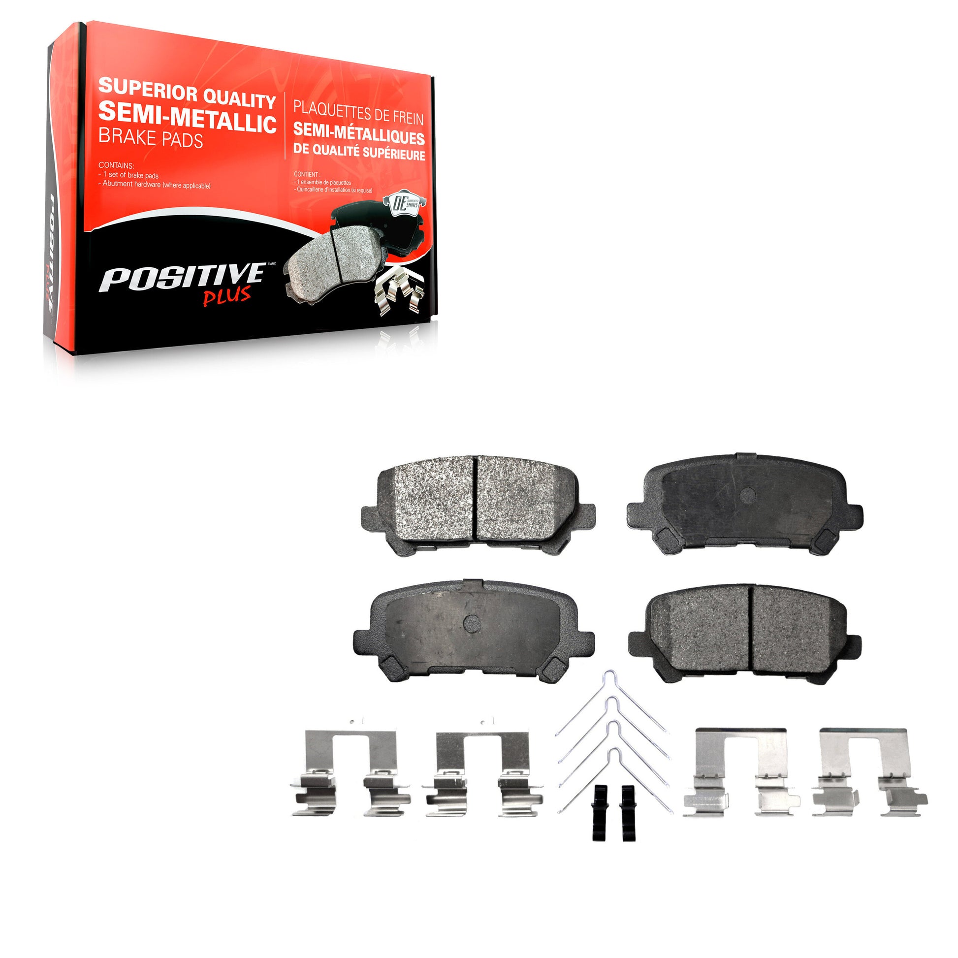 Positive Plus PPF-D1585 Disc Brake Pad for 2007-2017 Honda Odyssey, Acura ZDX, Honda Pilot - Rear