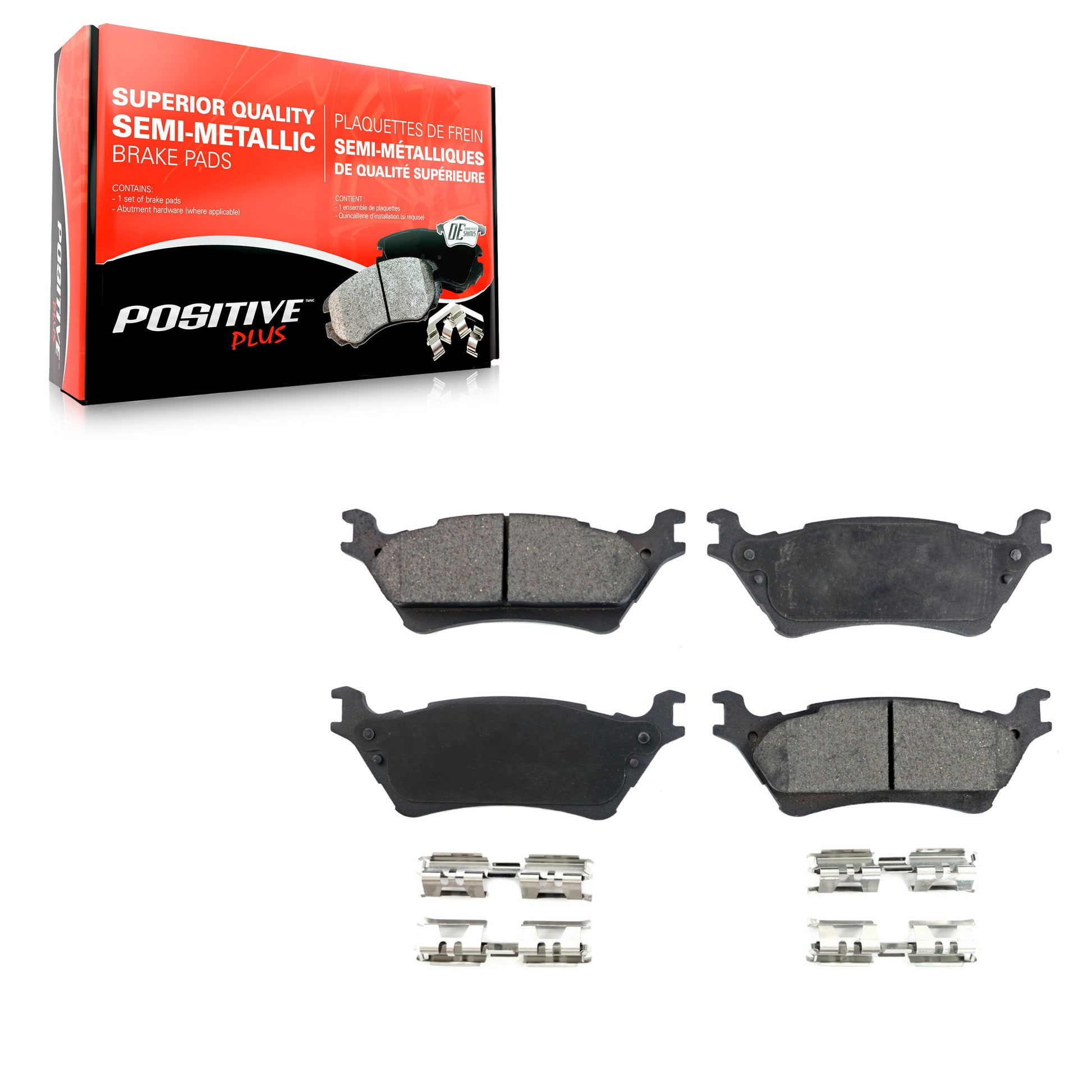 Positive Plus PPF-D1602 Disc Brake Pad for 2012-2020 Ford F-150 - Rear
