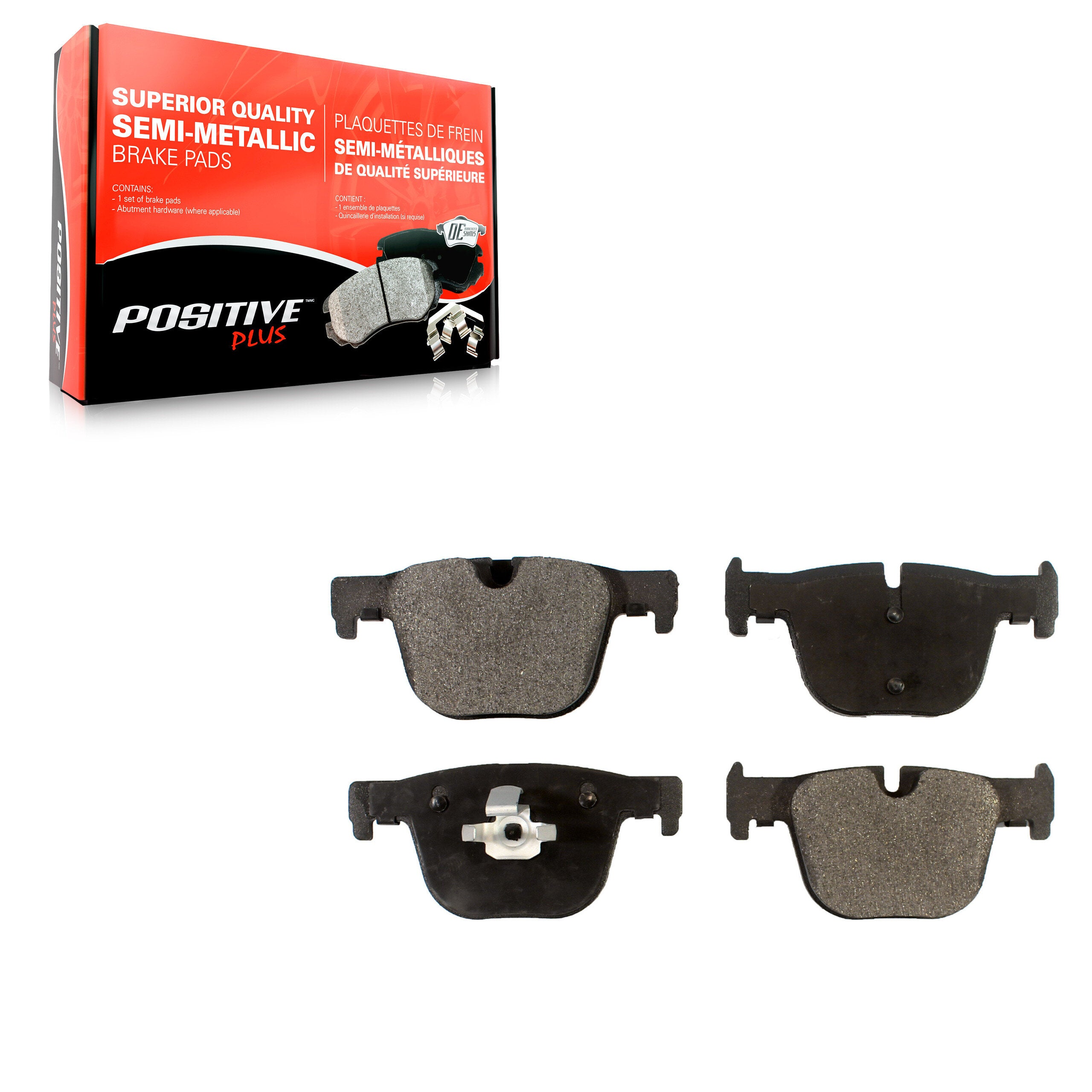 Positive Plus PPF-D1610 Disc Brake Pad for 2012-2020 BMW 330i, BMW 330i GT xDrive, BMW 330i xDrive - Rear