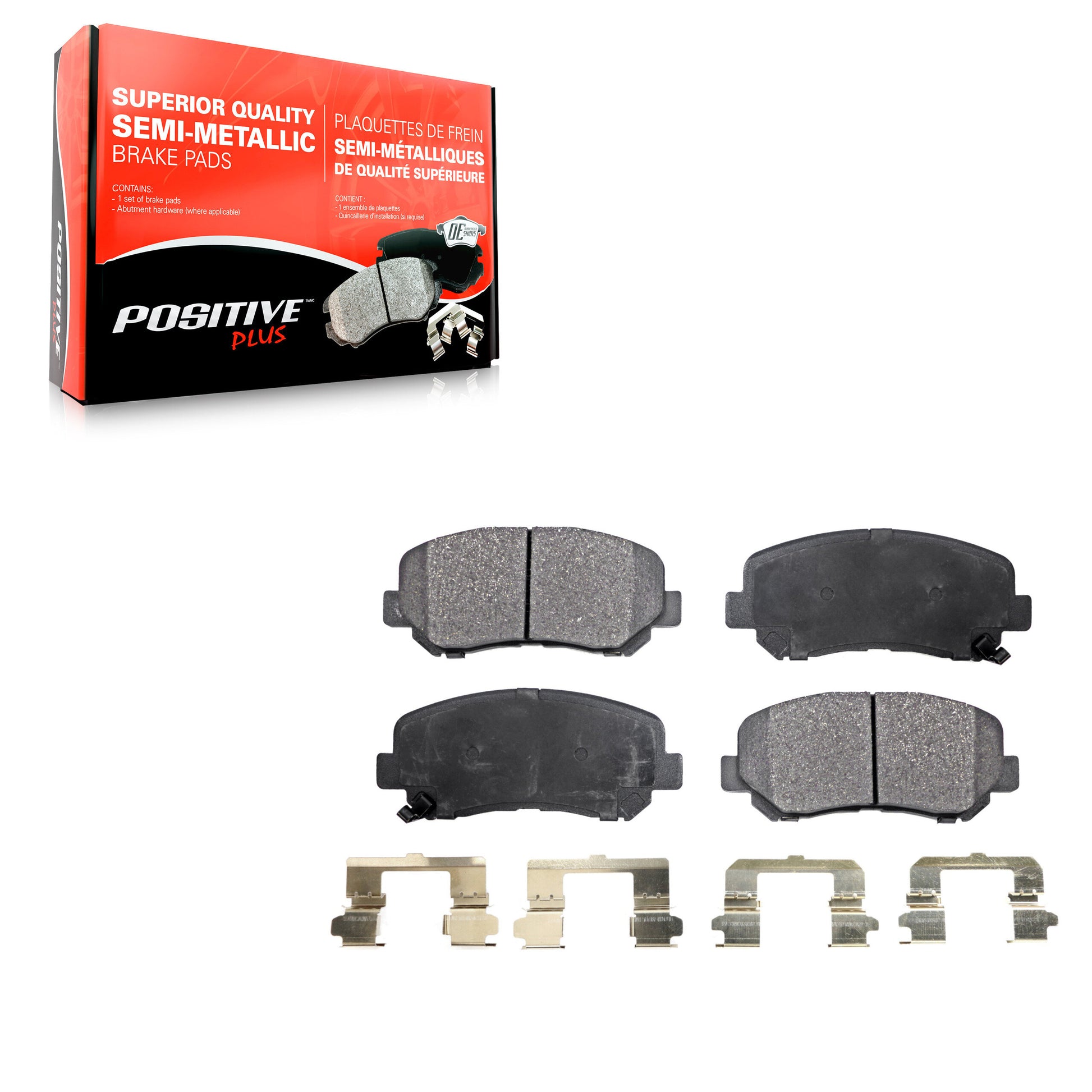 Positive Plus PPF-D1623 Disc Brake Pad for 2013-2024 Mazda CX-5, Chrysler 200, Dodge Dart - Front