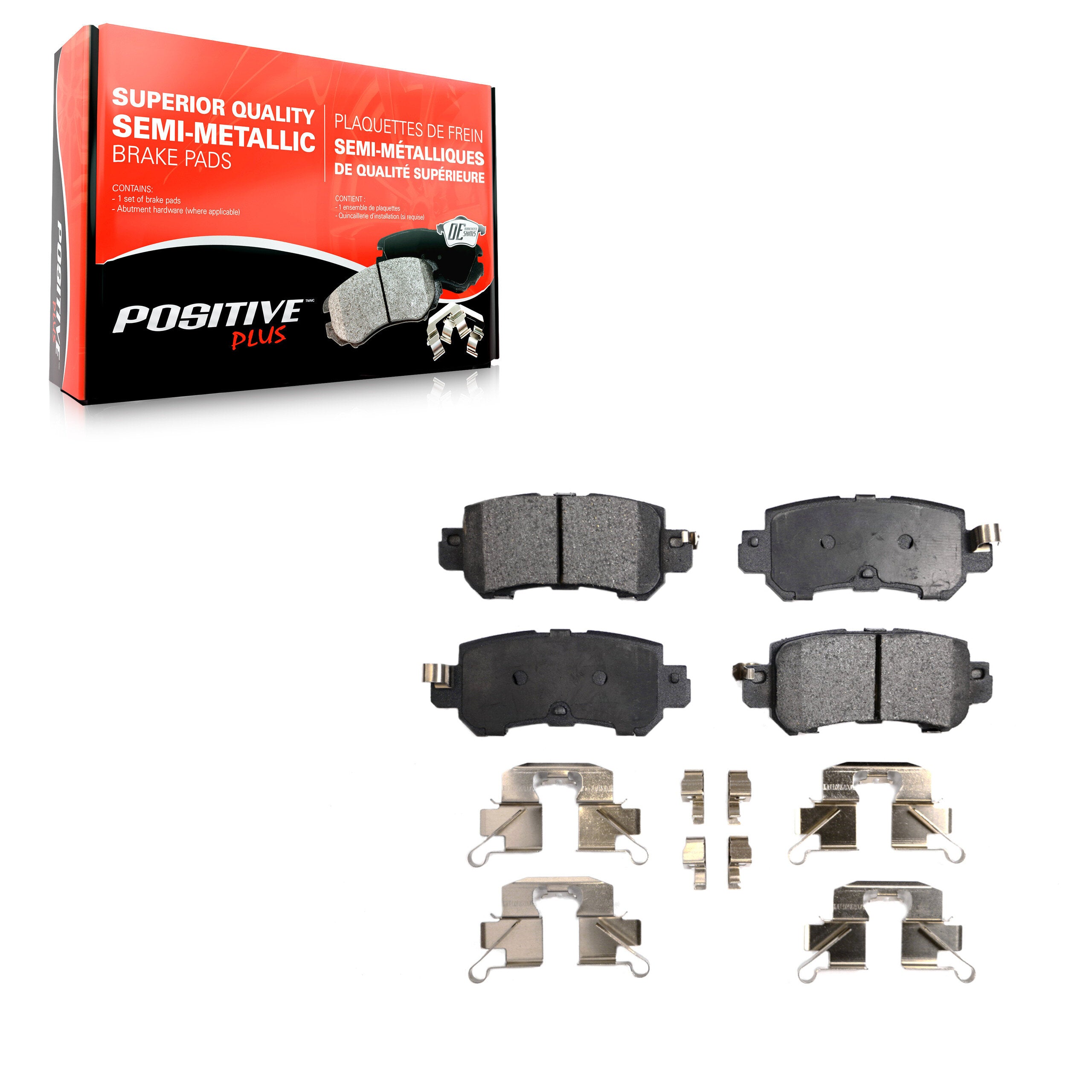 Positive Plus PPF-D1624 Disc Brake Pad for 2013-2018 Mazda CX-3, Mazda CX-5 - Rear
