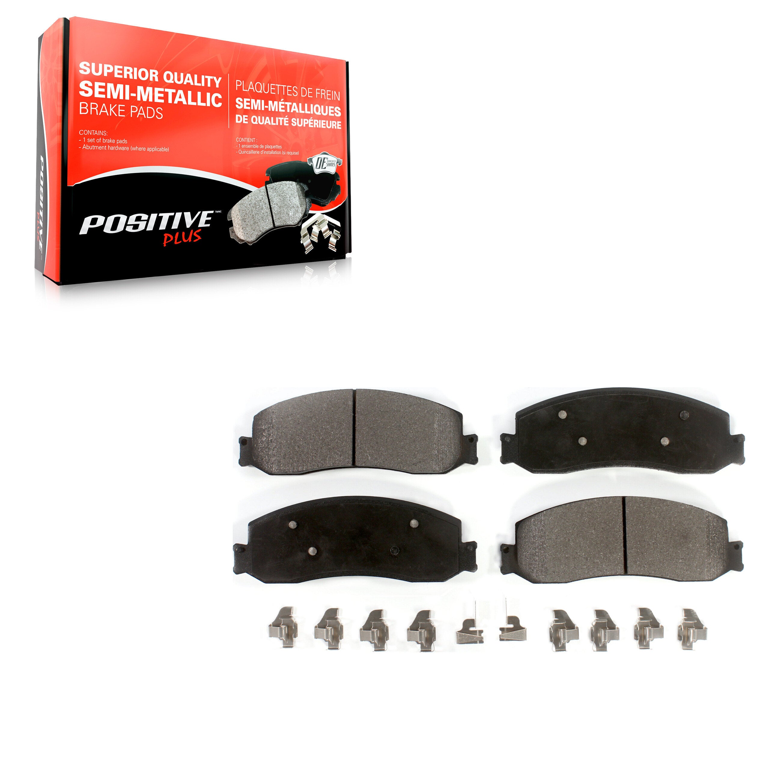 Positive Plus PPF-D1631A Disc Brake Pad for 2010-2012 Ford F-250 Super Duty, Ford F-350 Super Duty - Front