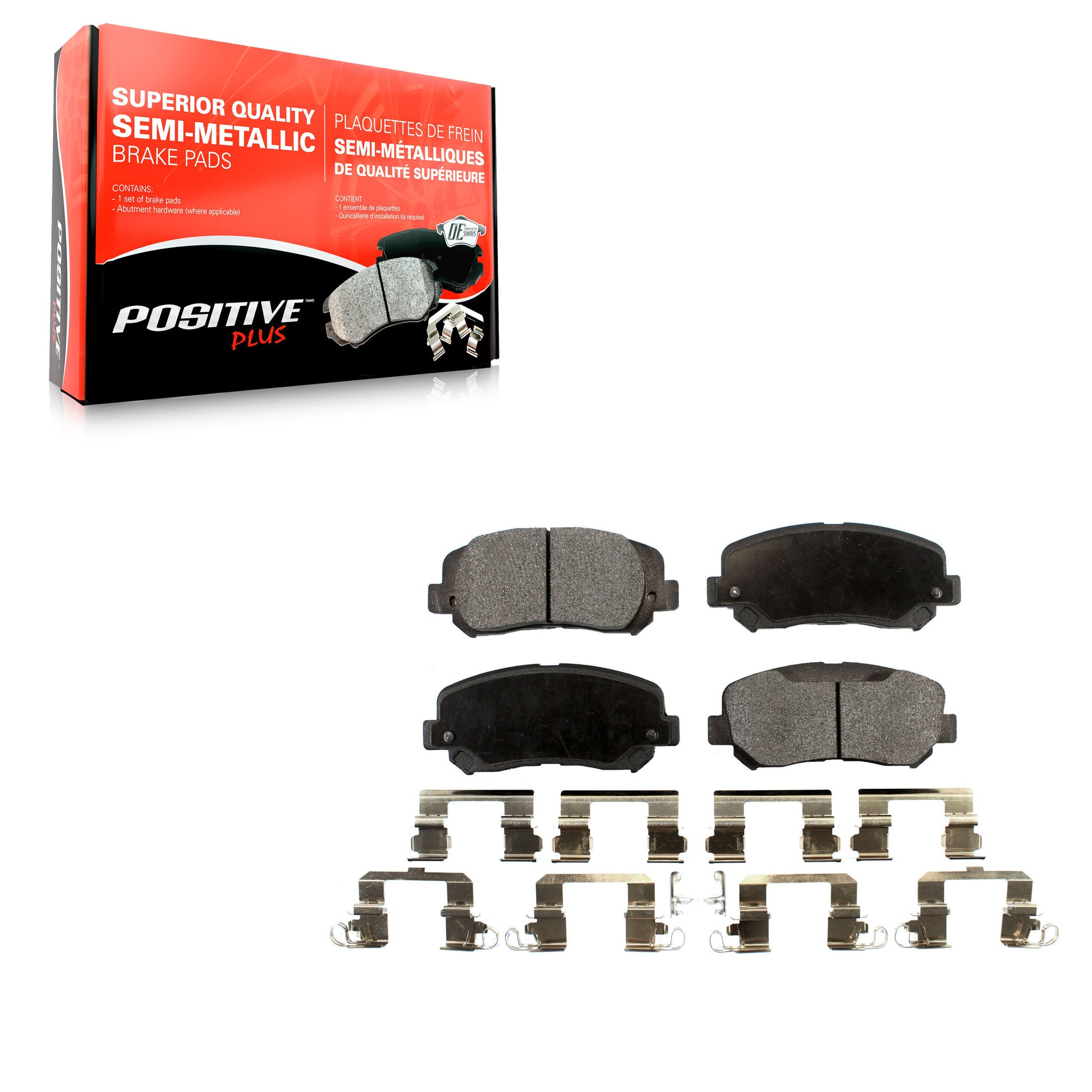 Positive Plus PPF-D1640 Disc Brake Pad for 2014-2017 Jeep Cherokee - Front