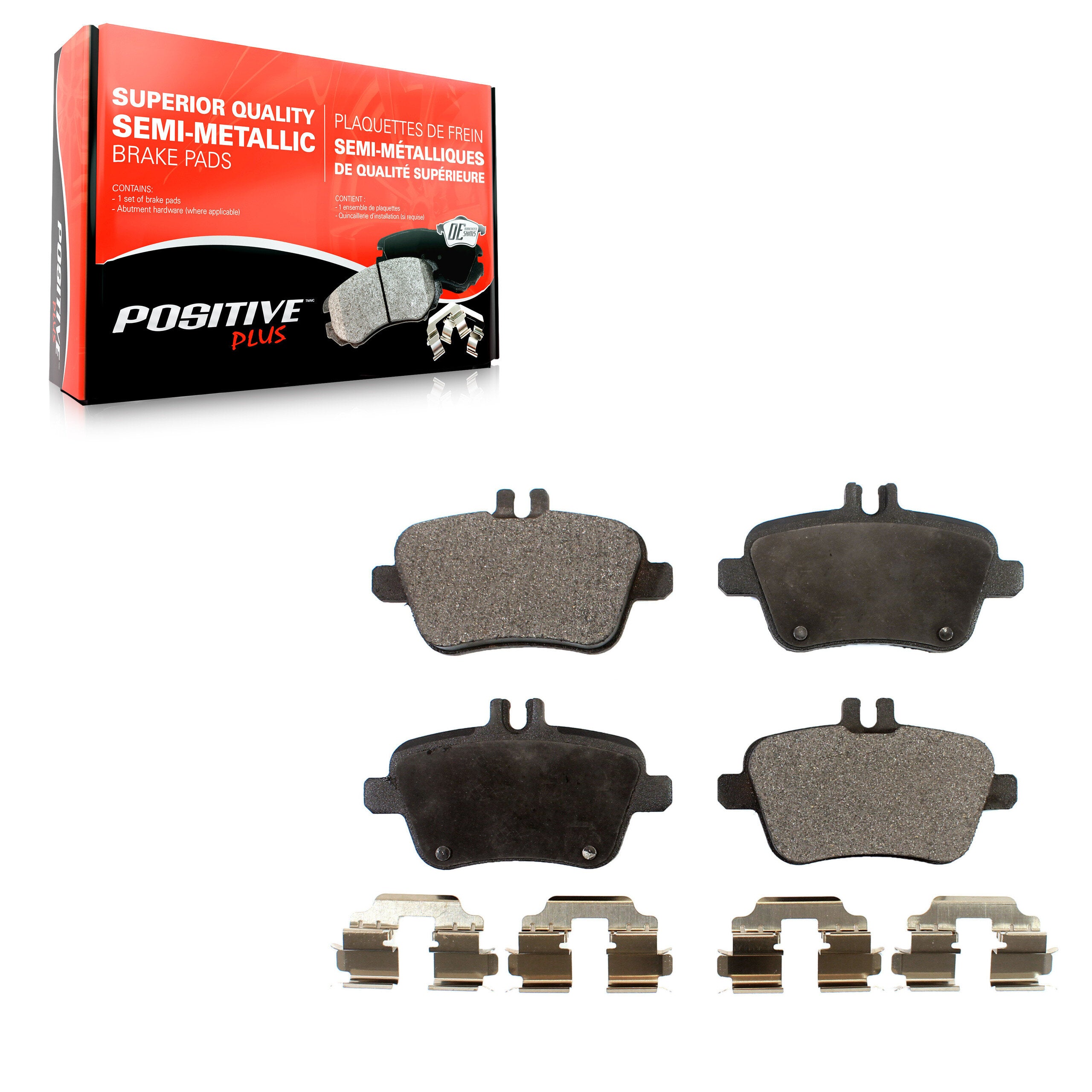 Positive Plus PPF-D1646 Disc Brake Pad for 2012-2020 INFINITI QX30, Mercedes-Benz CLA250, Mercedes-Benz SLC300 - Rear