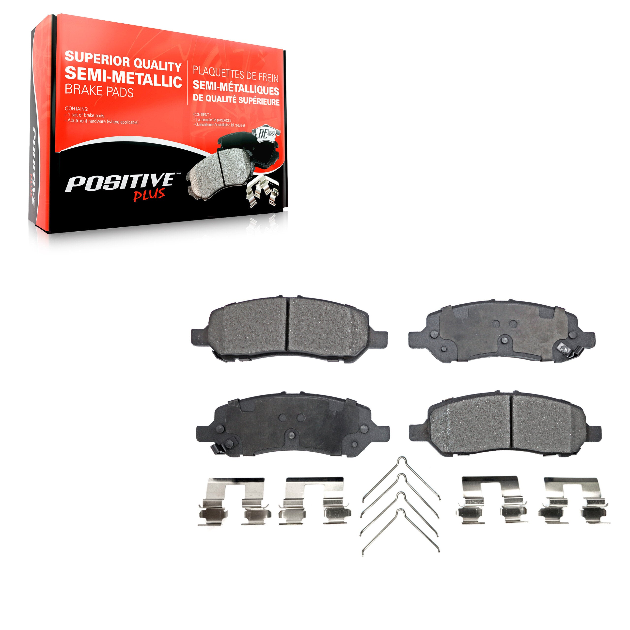 Positive Plus PPF-D1647 Disc Brake Pad for 2013-2016 Dodge Dart - Rear