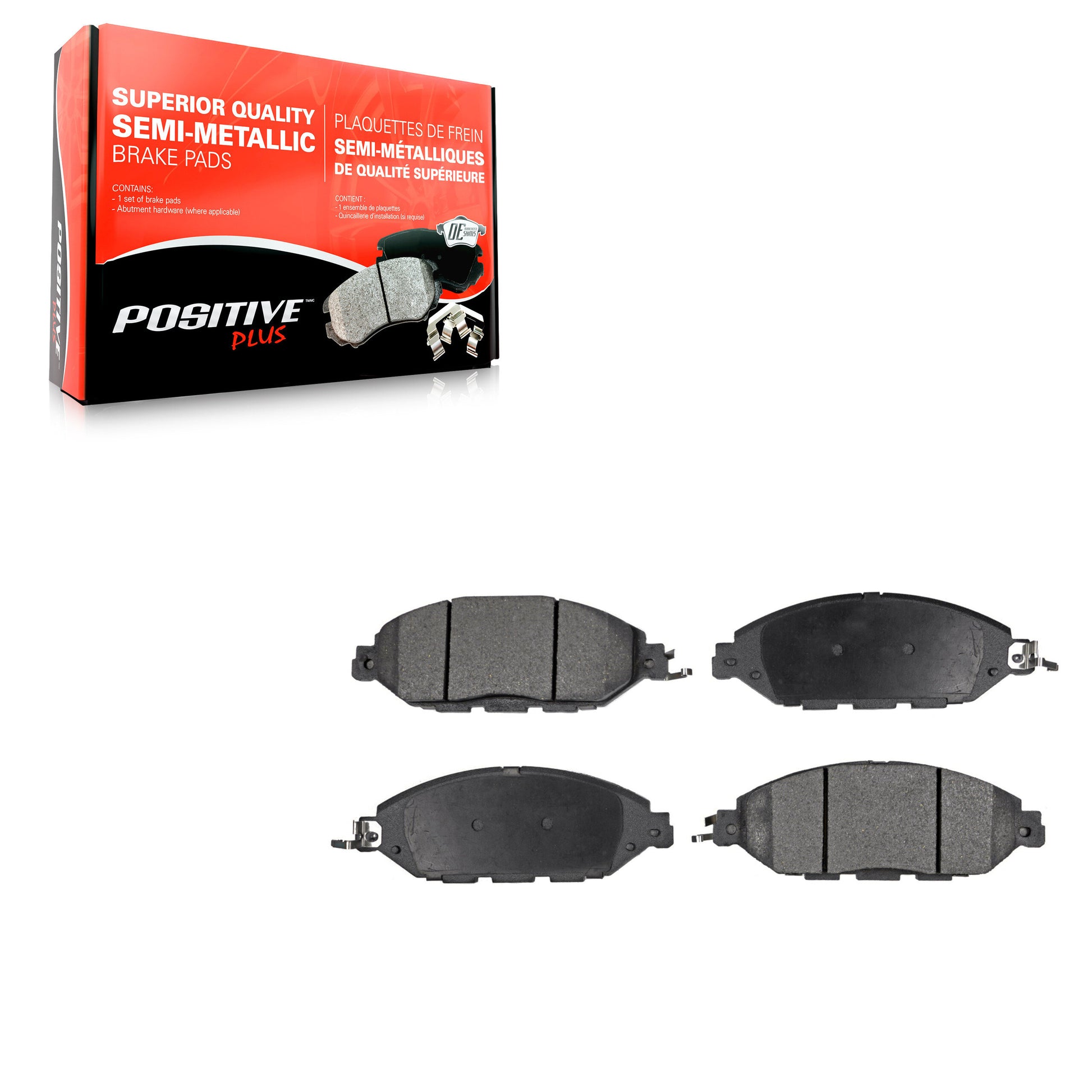 Positive Plus PPF-D1649 Disc Brake Pad for 2013-2024 Nissan Murano, INFINITI QX60, INFINITI JX35 - Front