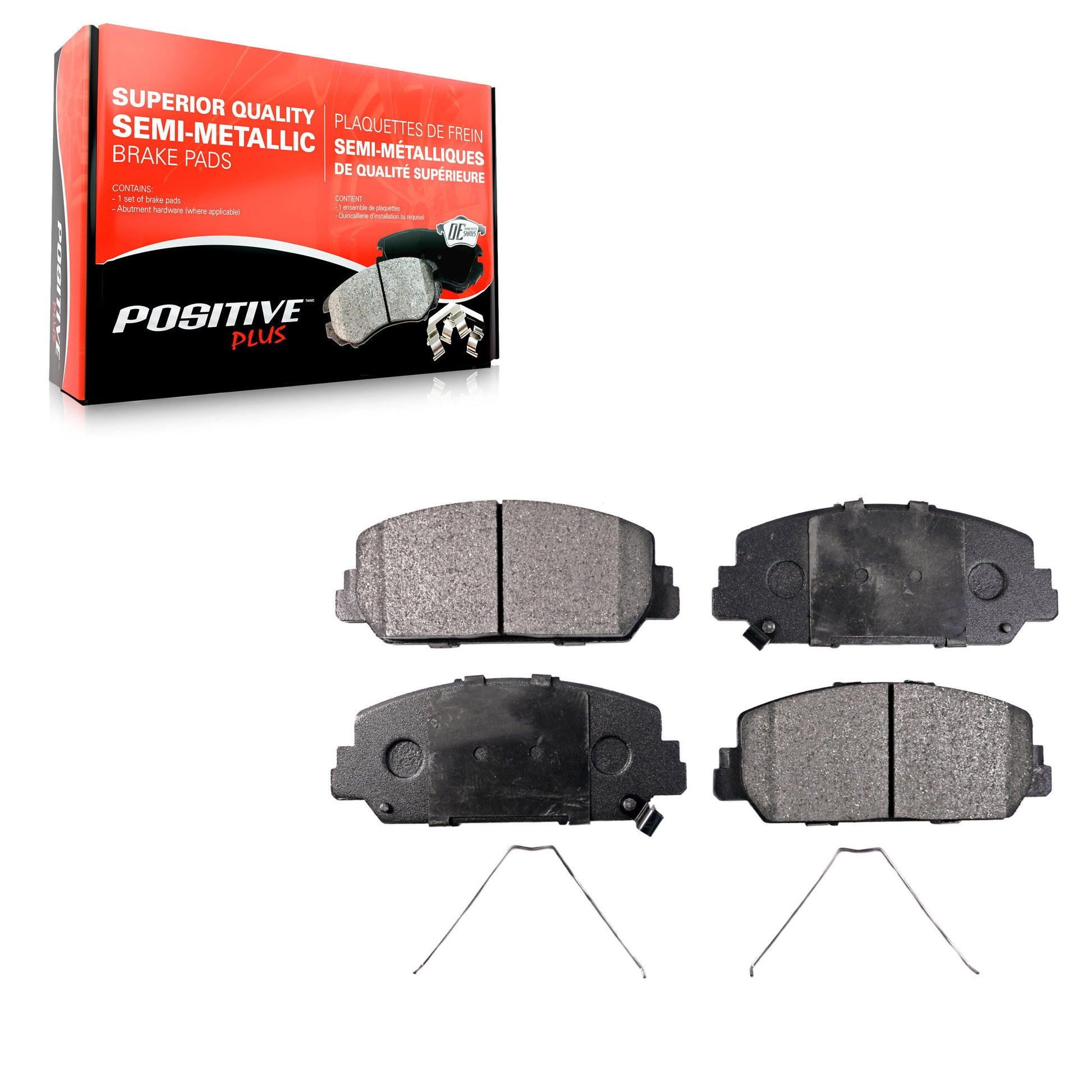 Positive Plus PPF-D1697 Disc Brake Pad for 2013-2022 Honda Accord, Honda Civic, Acura ILX - Front
