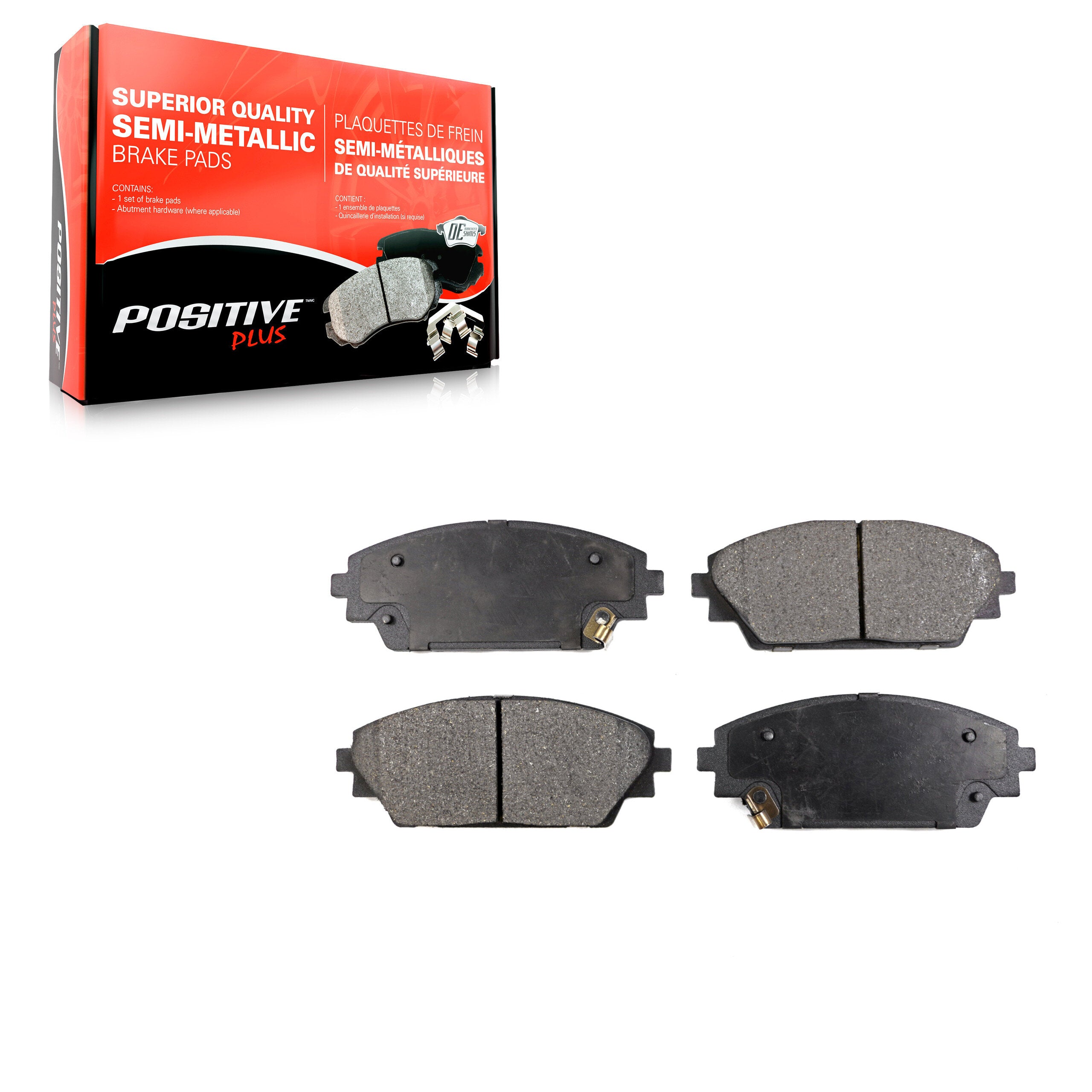 Positive Plus PPF-D1728 Disc Brake Pad for 2014-2022 Mazda CX-3, Mazda 3, Mazda 3 Sport - Front