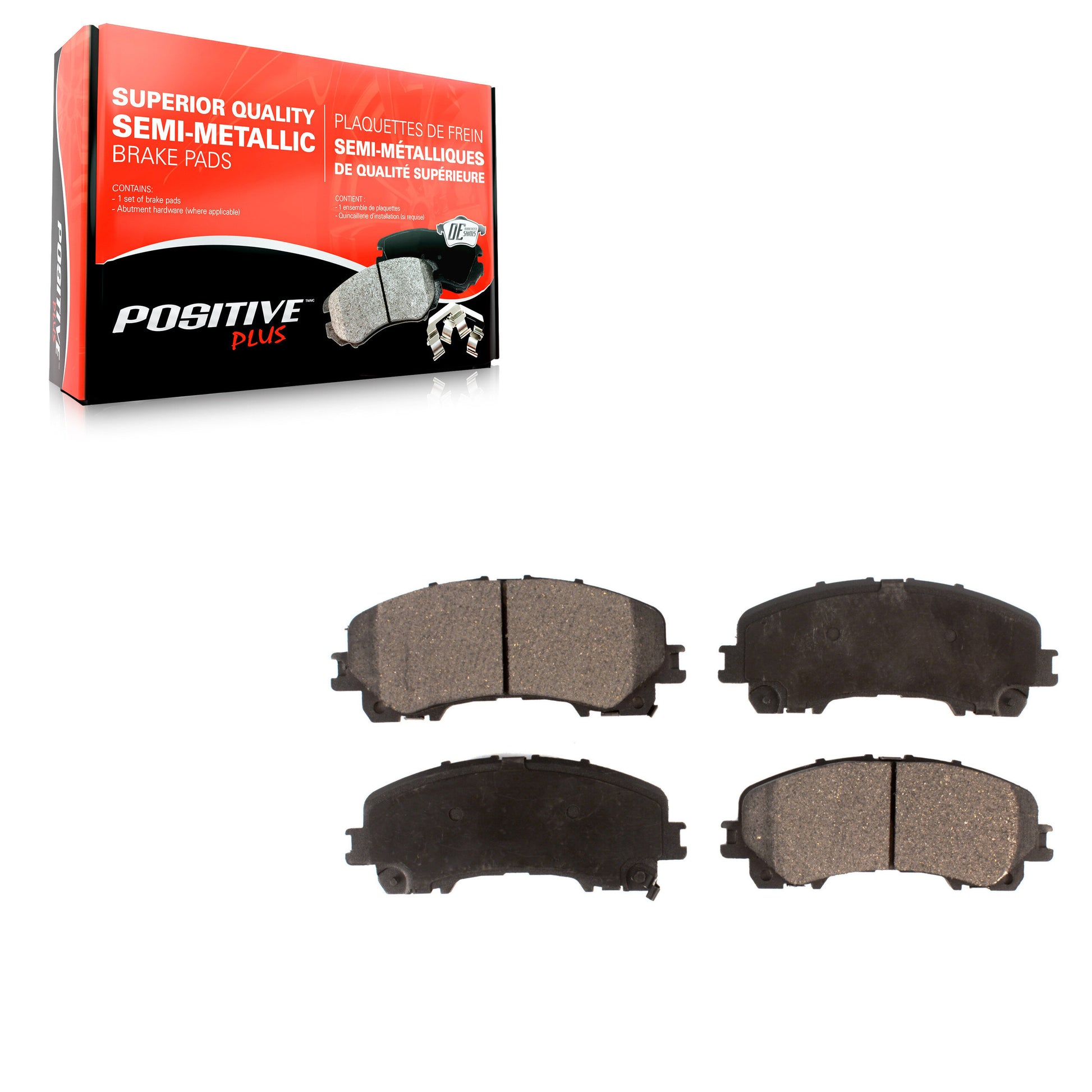 Positive Plus PPF-D1736 Disc Brake Pad for 2014-2024 Nissan Z, INFINITI QX55, INFINITI QX50 - Front