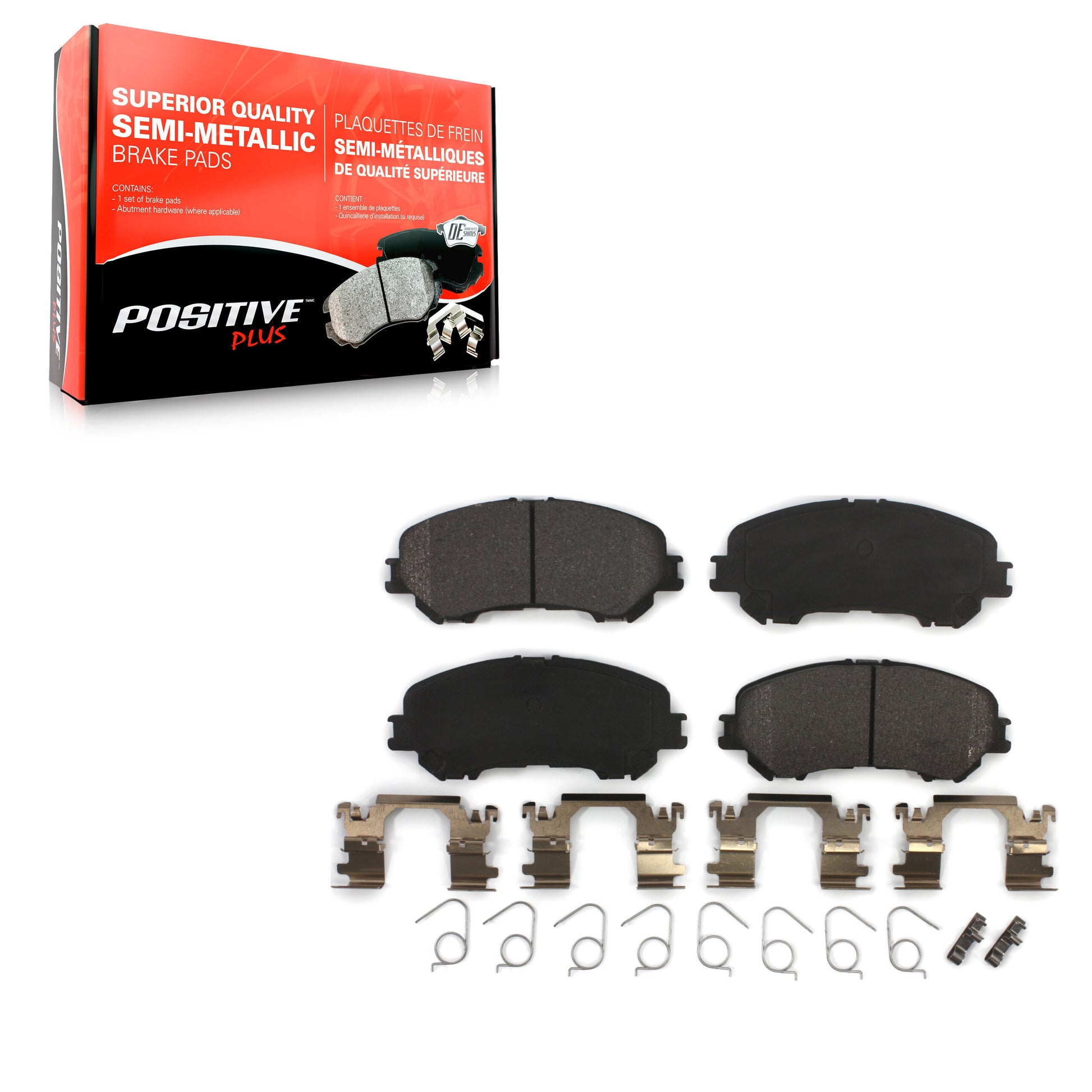 Positive Plus PPF-D1737 Disc Brake Pad for 2014-2023 Nissan Rogue, Nissan Qashqai, Nissan Rogue Sport - Front
