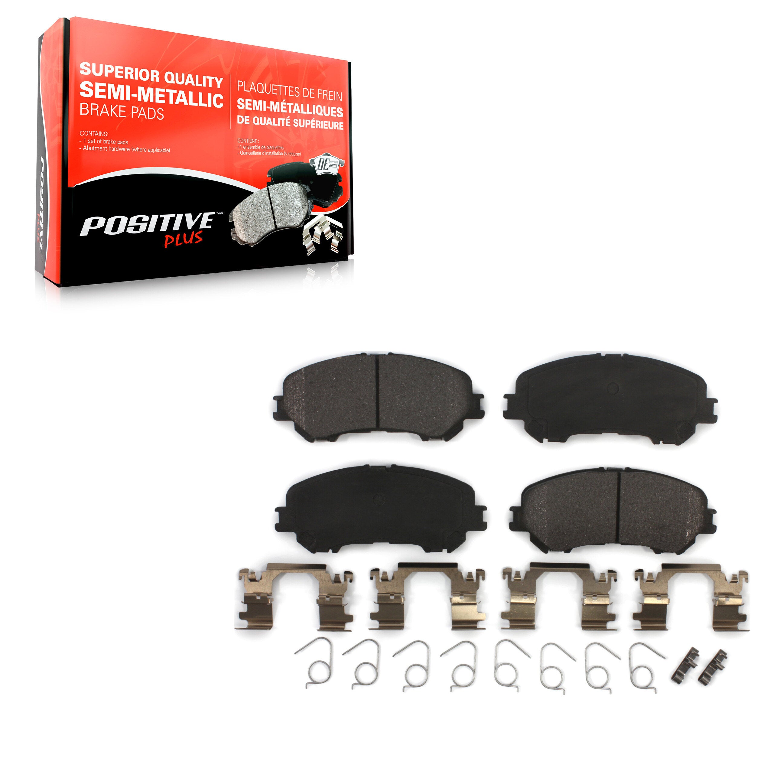 Positive Plus PPF-D1737 Disc Brake Pad for 2014-2023 Nissan Rogue, Nissan Qashqai, Nissan Rogue Sport - Front