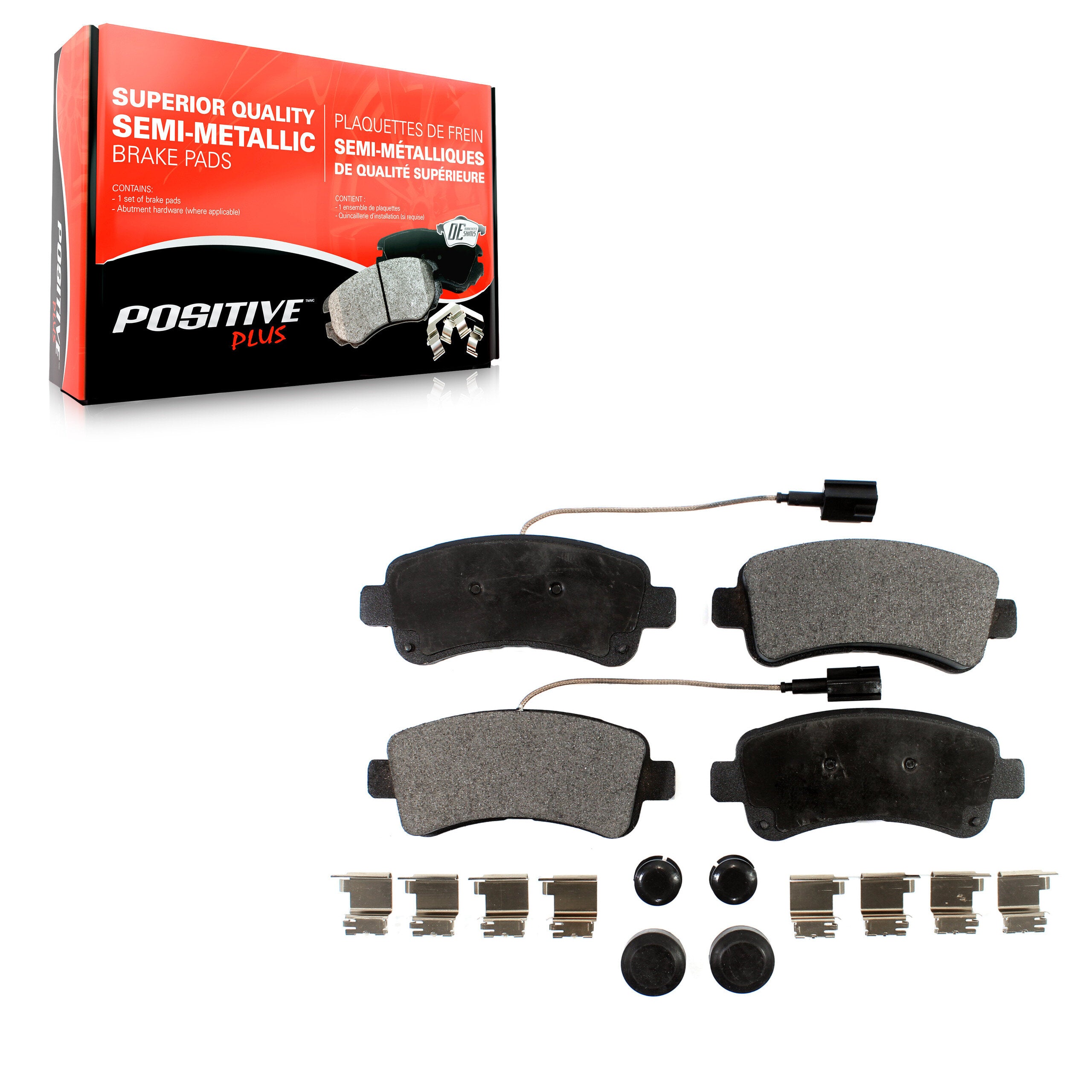 Positive Plus PPF-D1746 Disc Brake Pad for 2014-2021 Ram ProMaster 1500, Ram ProMaster 2500, Ram ProMaster 3500 - Rear