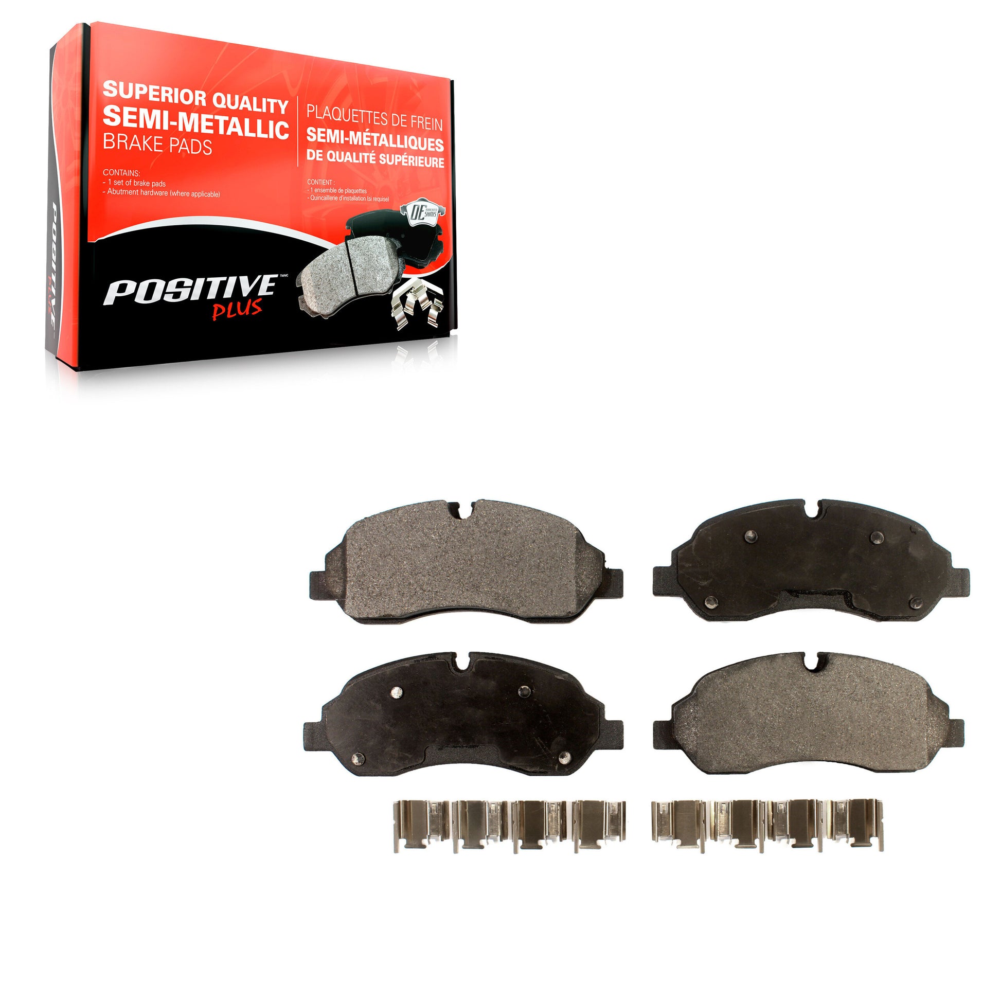 Positive Plus PPF-D1774 Disc Brake Pad for 2015-2023 Ford Transit-150, Ford Transit-350, Ford Transit-350 HD - Front