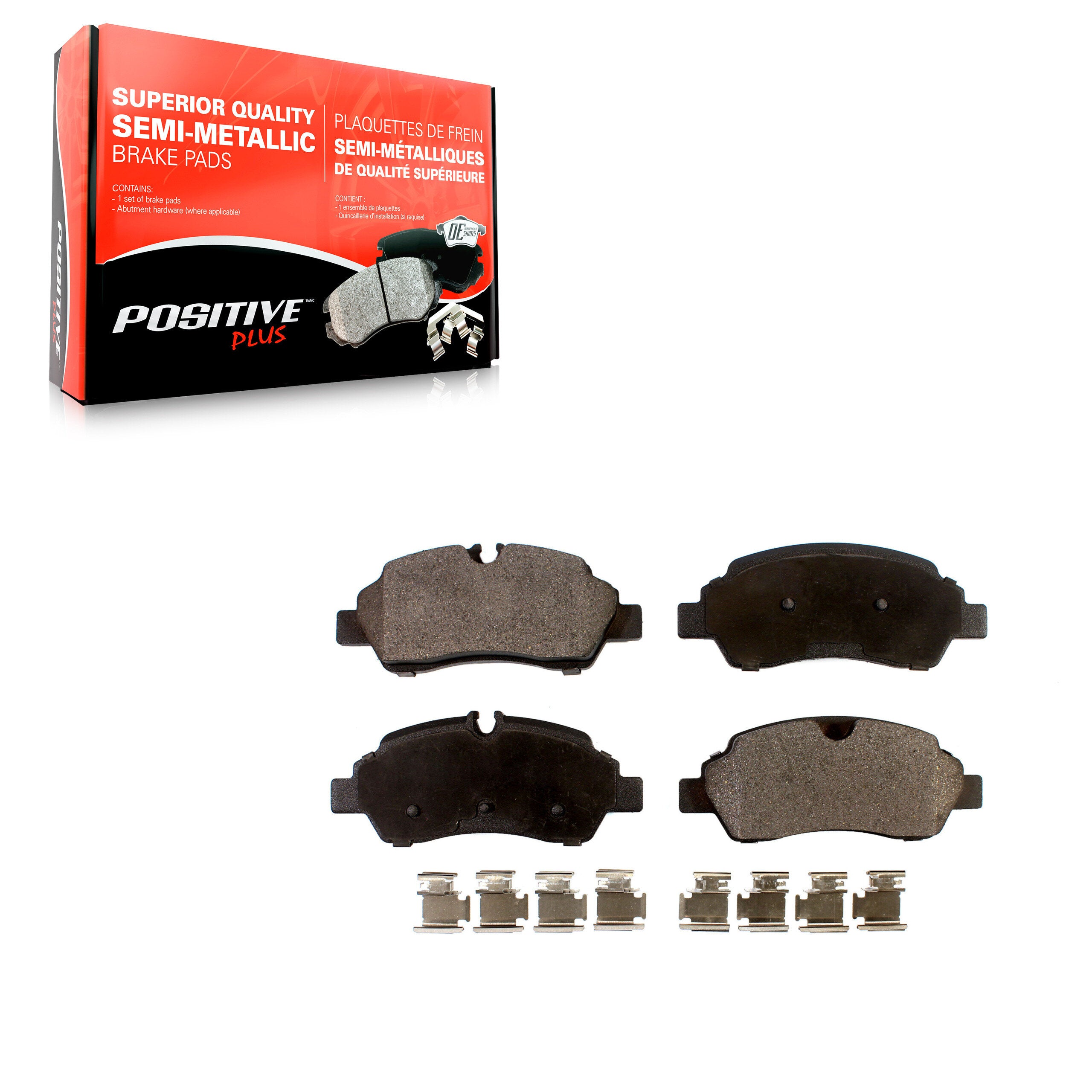 Positive Plus PPF-D1775 Disc Brake Pad for 2015-2019 Ford Transit-150, Ford Transit-250, Ford Transit-350 - Rear
