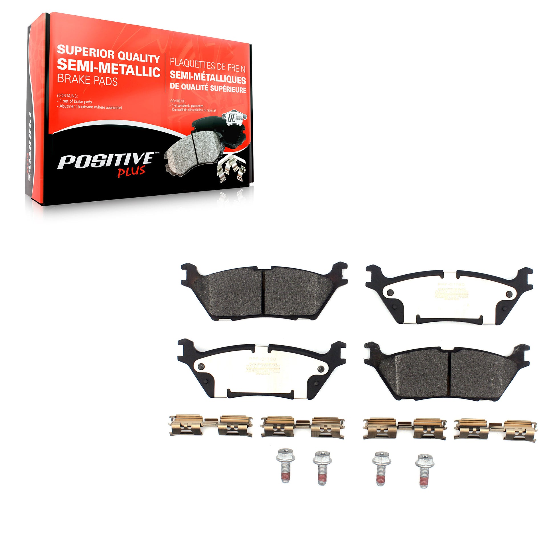 Positive Plus PPF-D1790 Disc Brake Pad for 2015-2021 Ford Expedition, Lincoln Navigator, Ford F-150 - Rear