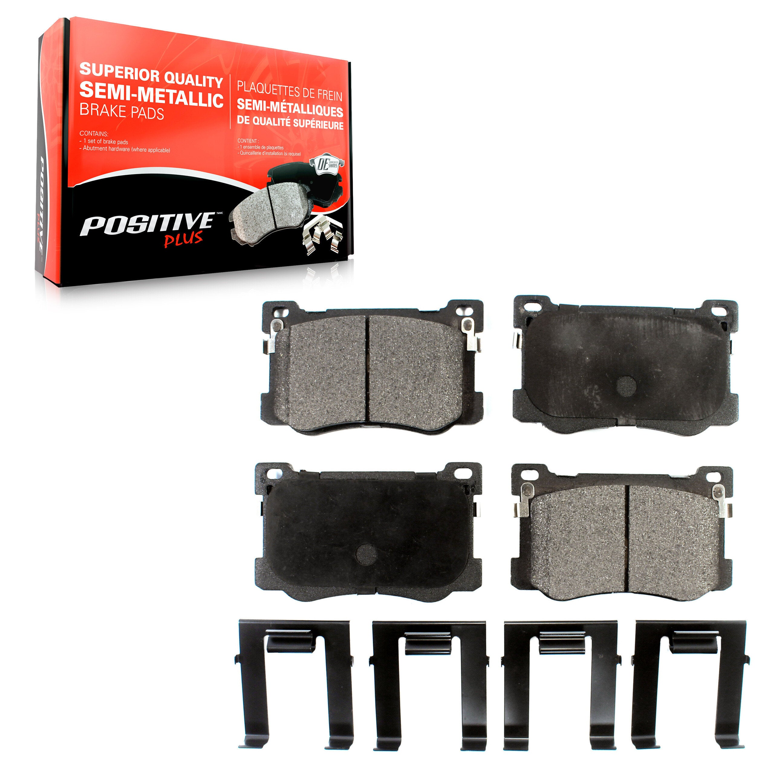 Positive Plus PPF-D1799 Disc Brake Pad for 2015-2020 Genesis G80, Hyundai Genesis, Kia K900 - Front